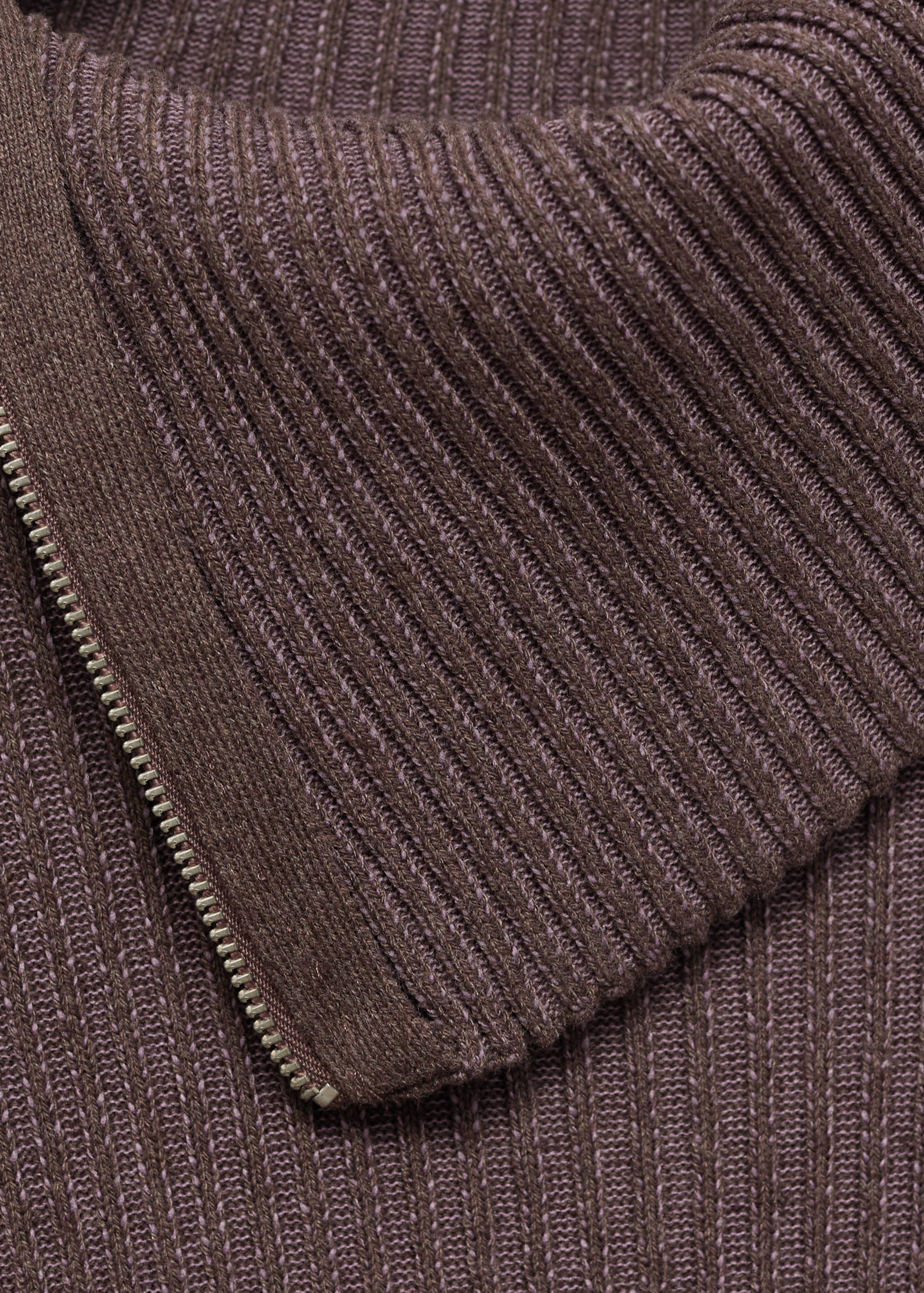 Ribbed lapel collar dress - Details of the article 8