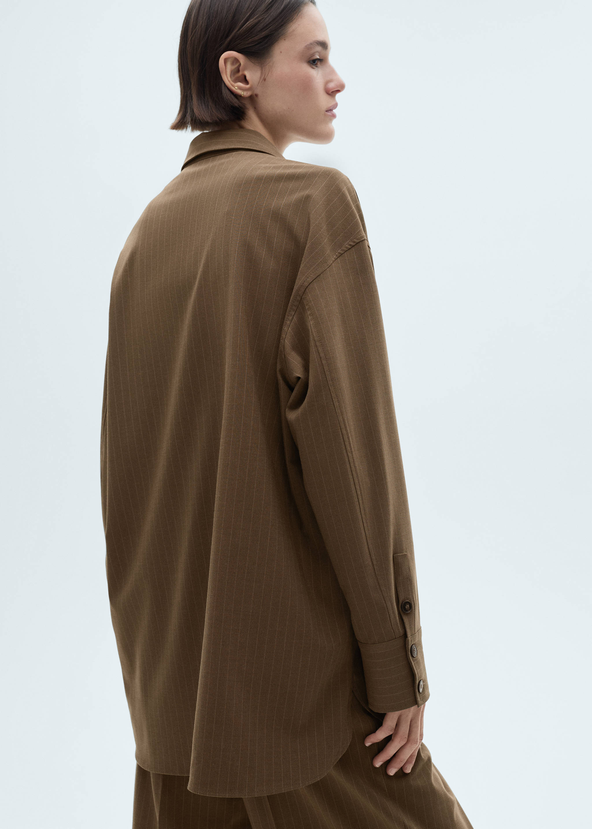 قميص بدون أكمام مقلم - الجهة الخلفية للمنتج