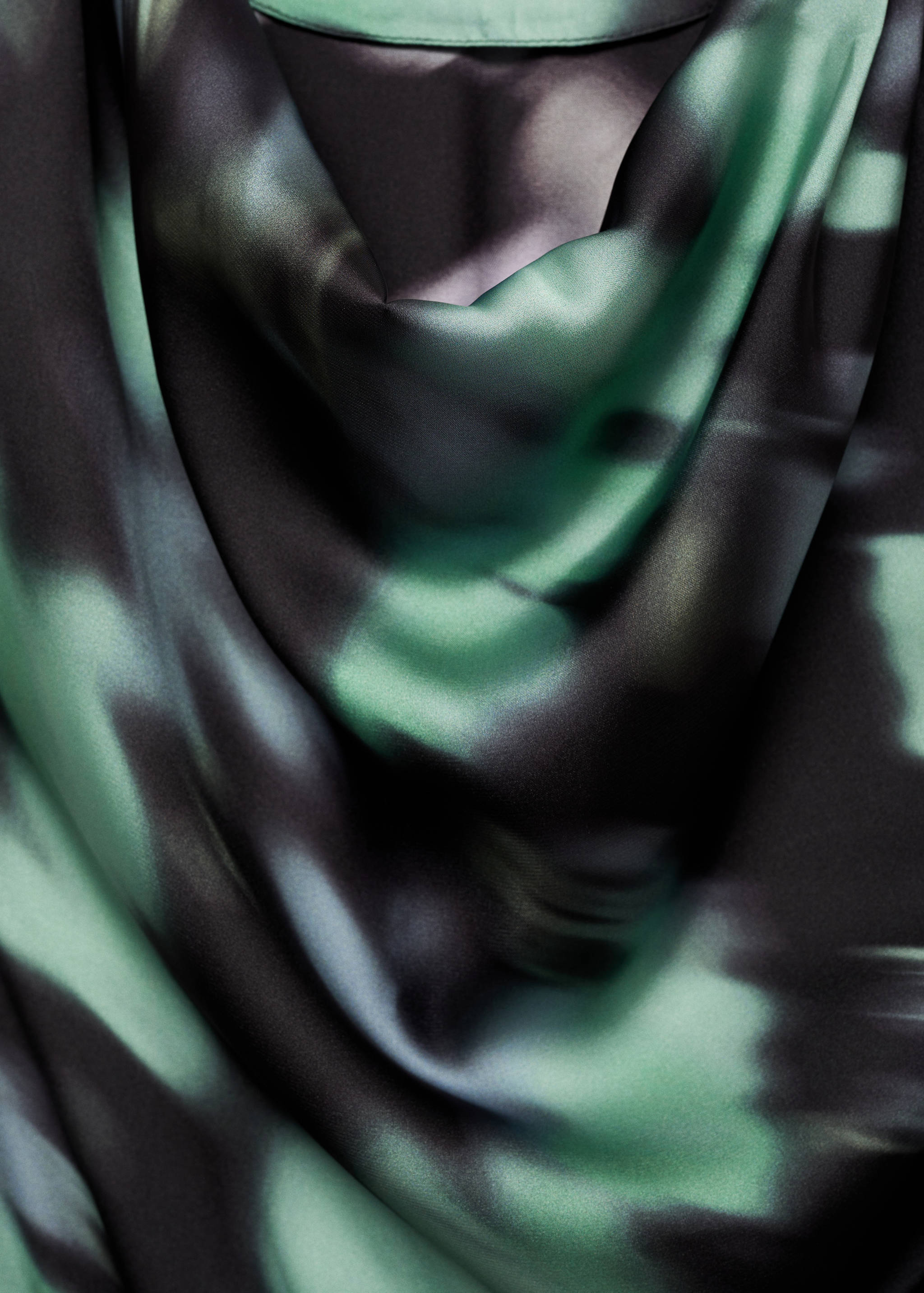 Floral-print satin jumpsuit - Details of the article 8