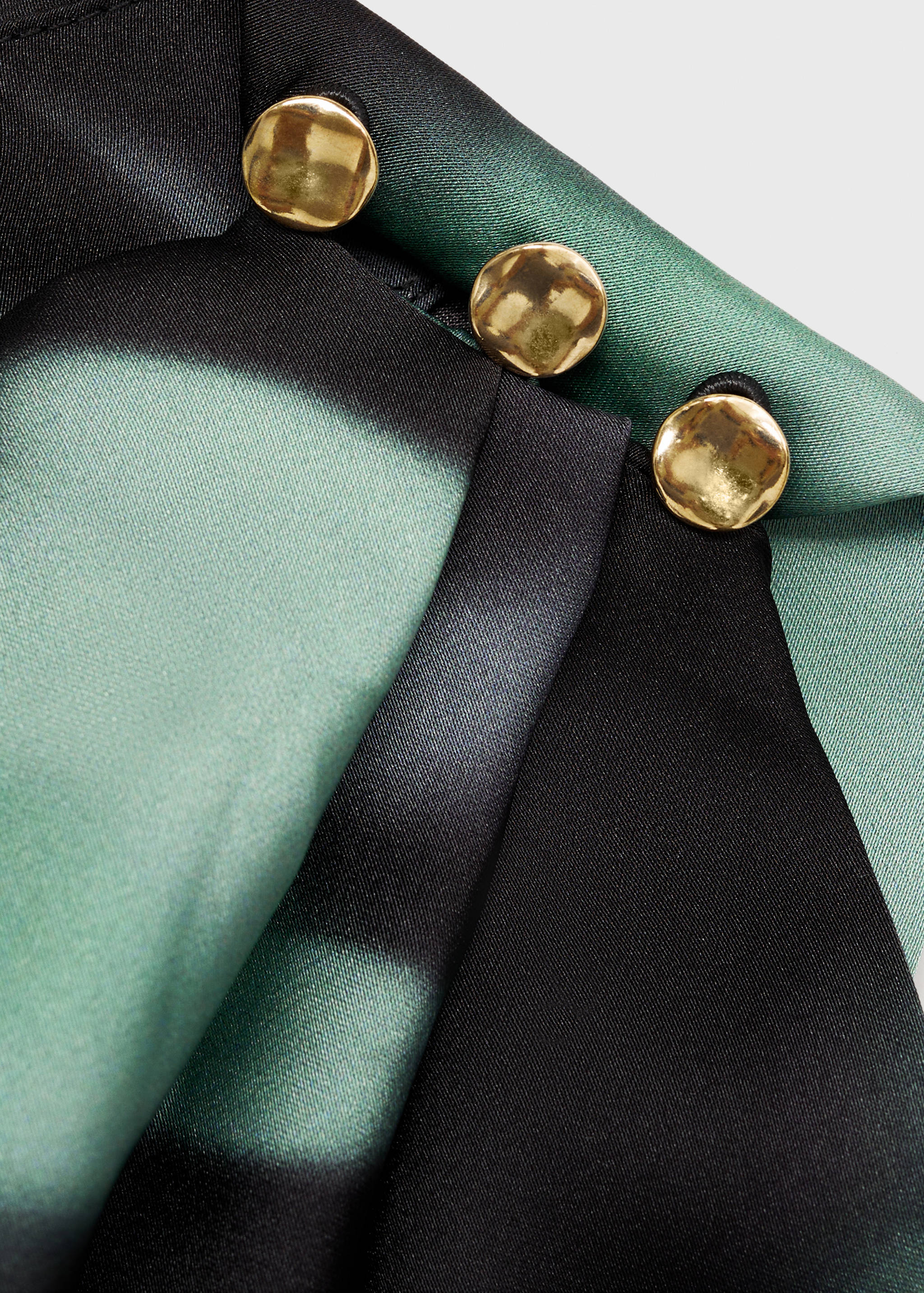 Floral-print satin jumpsuit - Details of the article 0