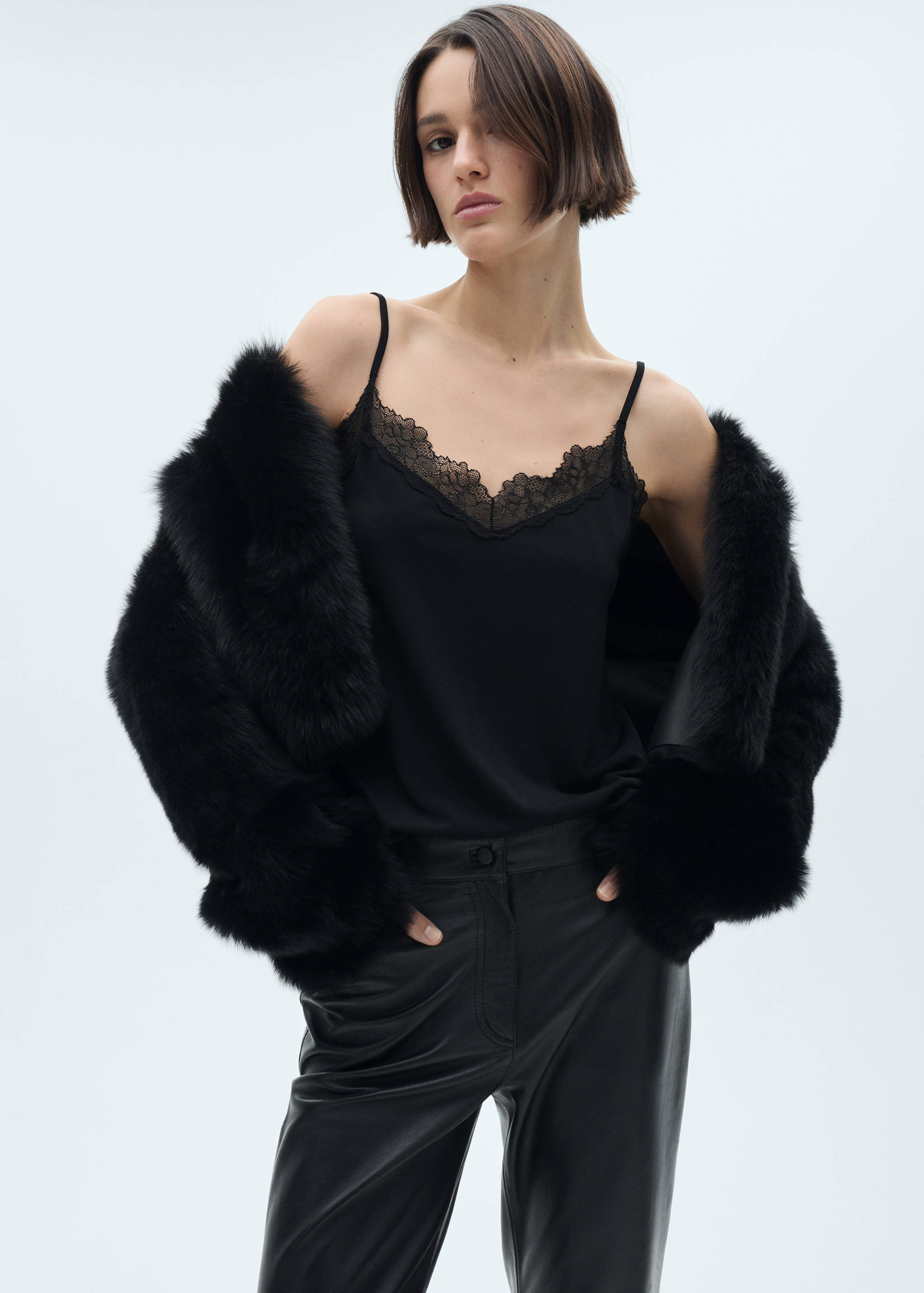 Lace flowy top - Medium plane