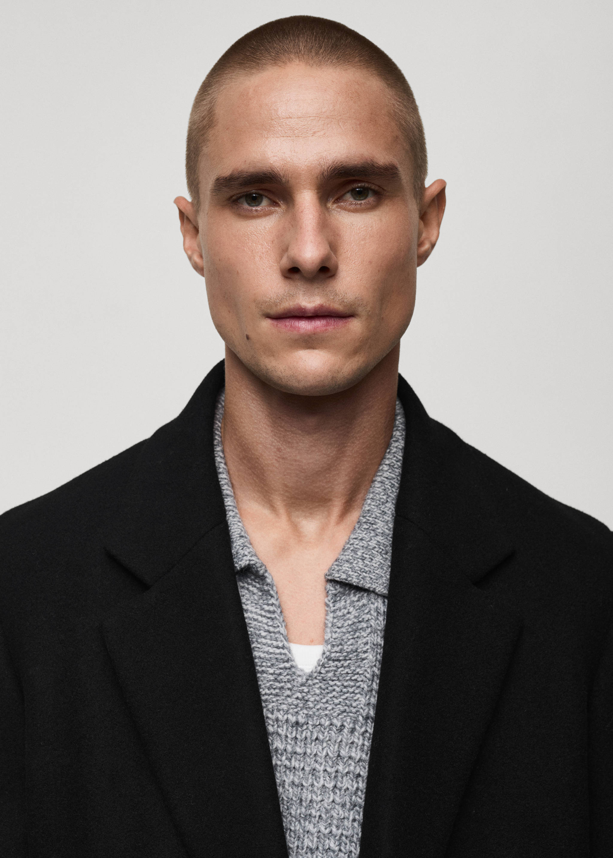 Recycled wool double-breasted coat - Details of the article 3