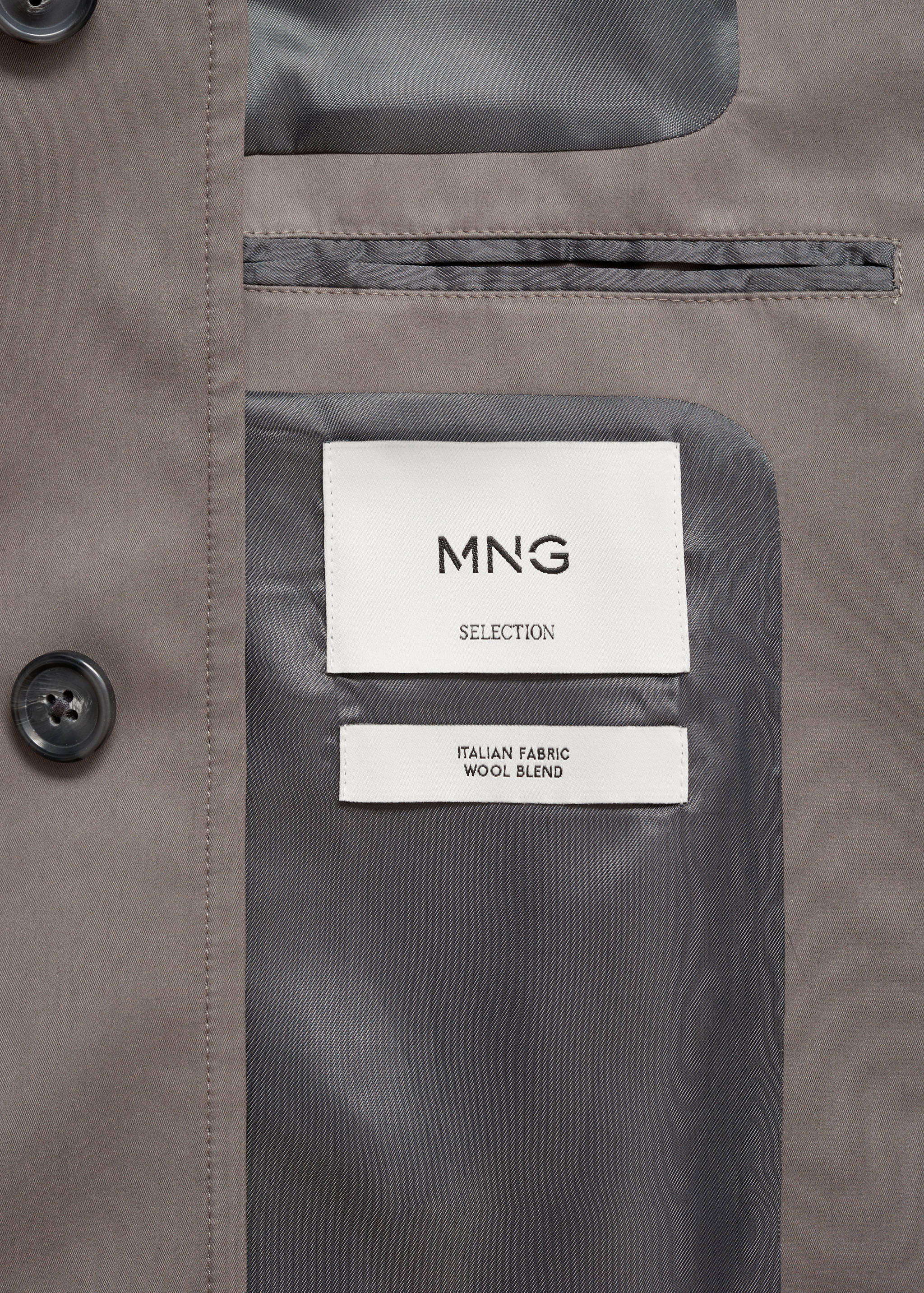 Gabardina de cinto com acabamento esmerilado - Pormenor do artigo 0