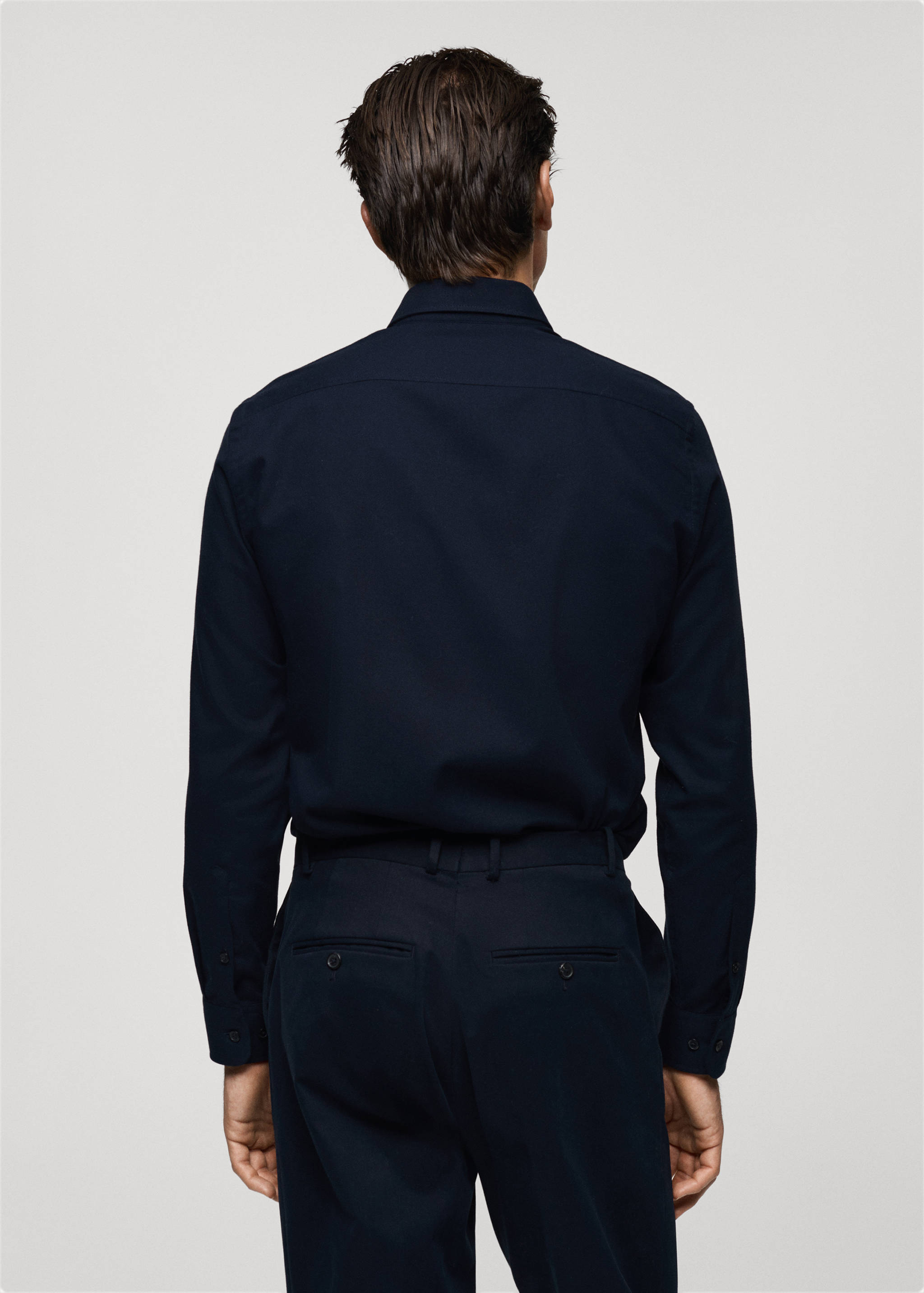 Cashmere and cotton suit shirt - Reverse of the article
