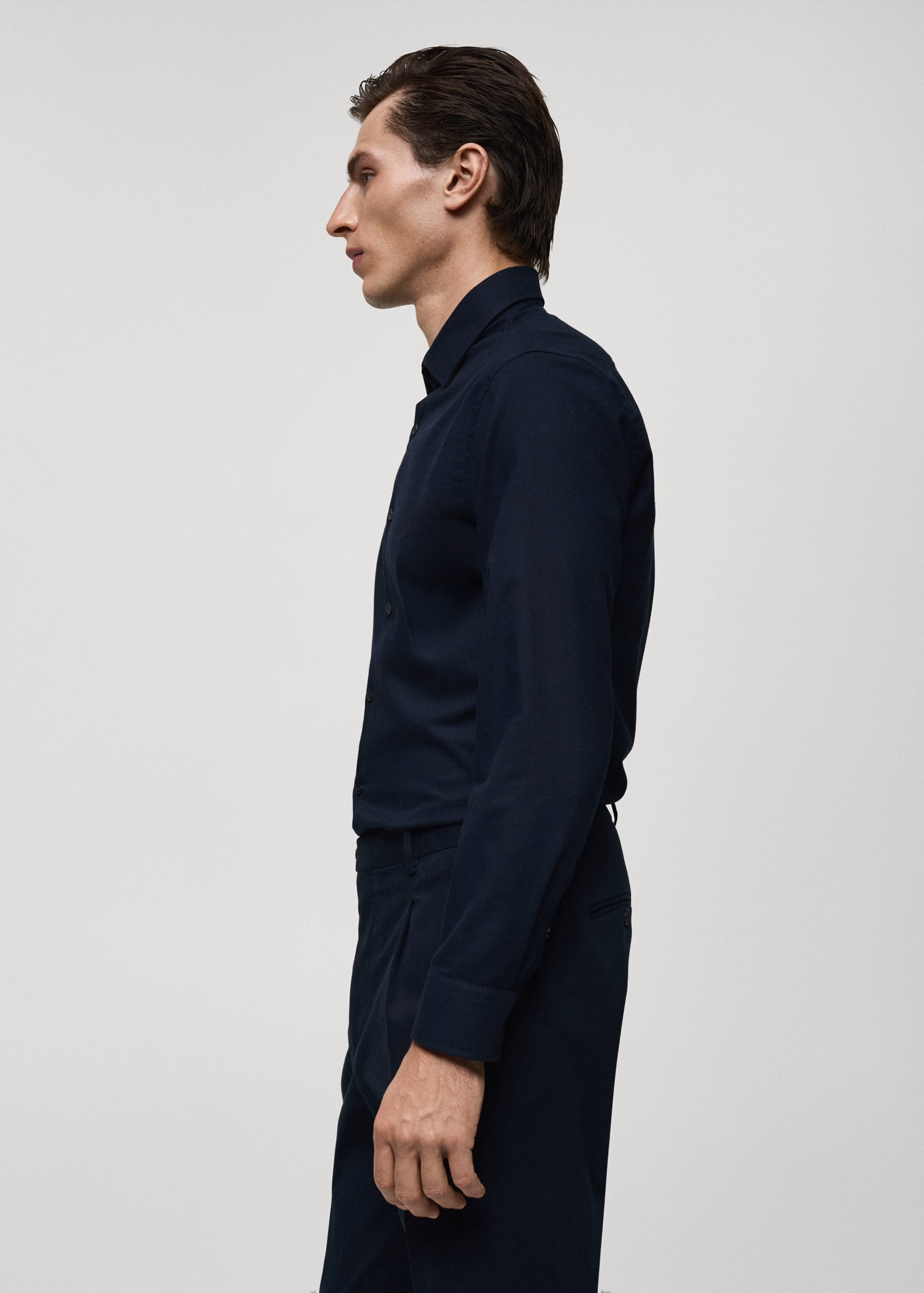 Cashmere and cotton suit shirt - Details of the article 2