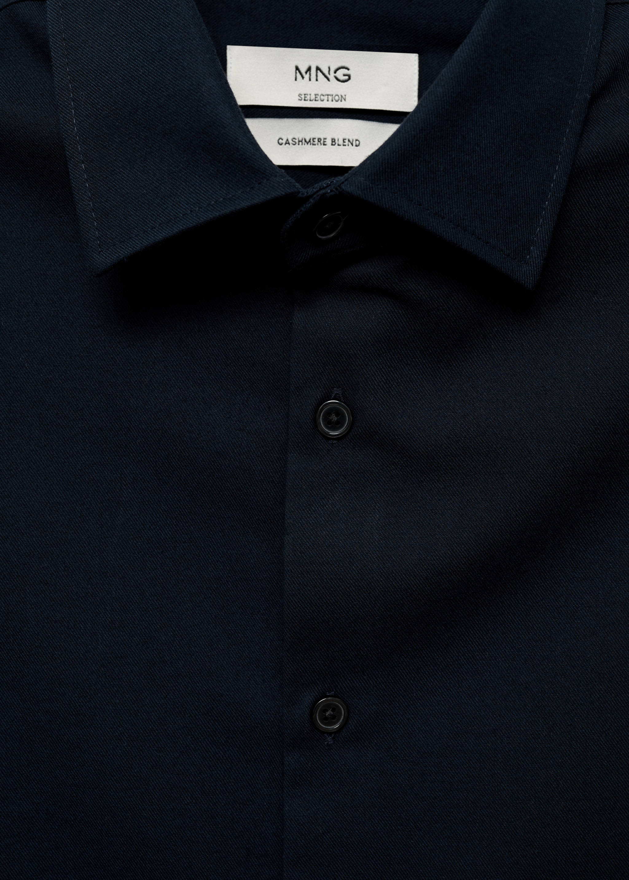Cashmere and cotton suit shirt - Details of the article 8