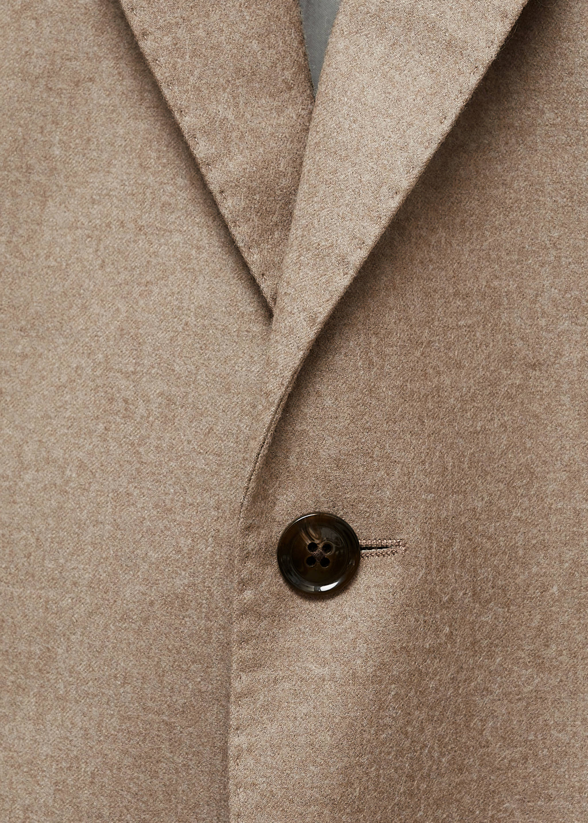 意大利100%纯羊毛法兰绒西装外套 - null