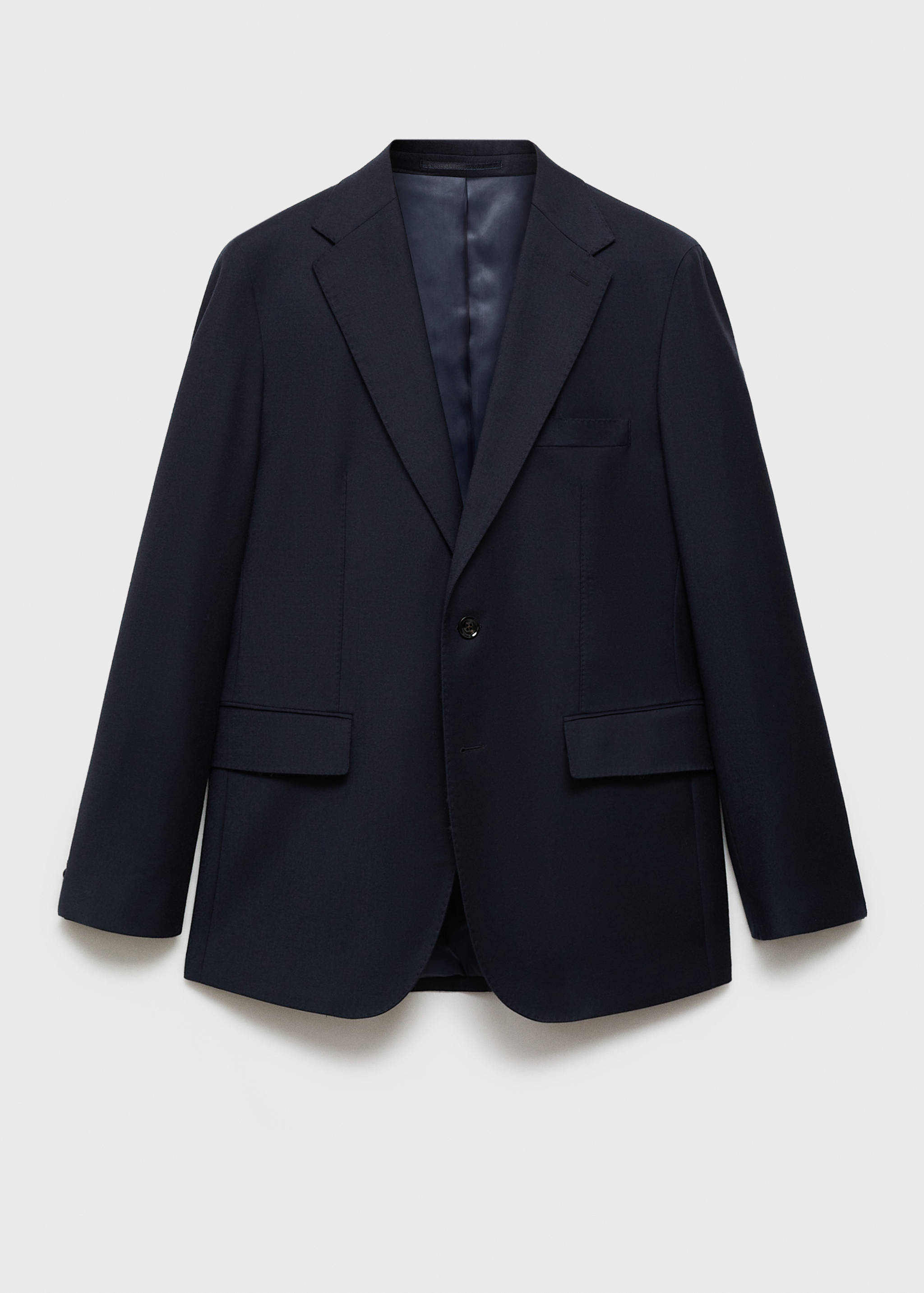 Italian 100% virgin wool flannel suit jacket - Article without model