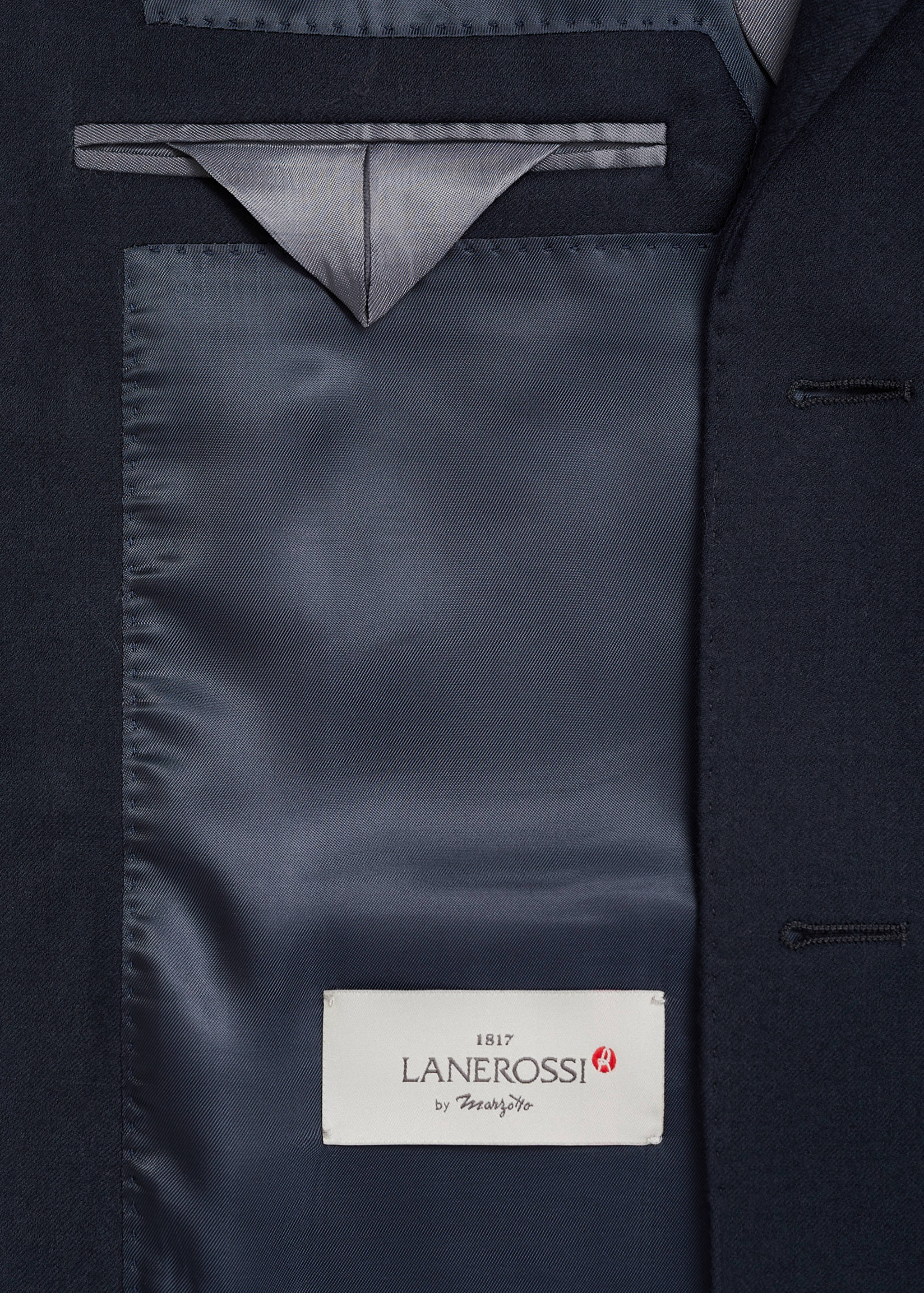 Italian 100% virgin wool flannel suit jacket - Details of the article 0