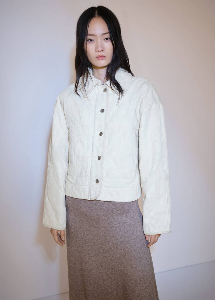 Quilted corduroy jacket — Off White