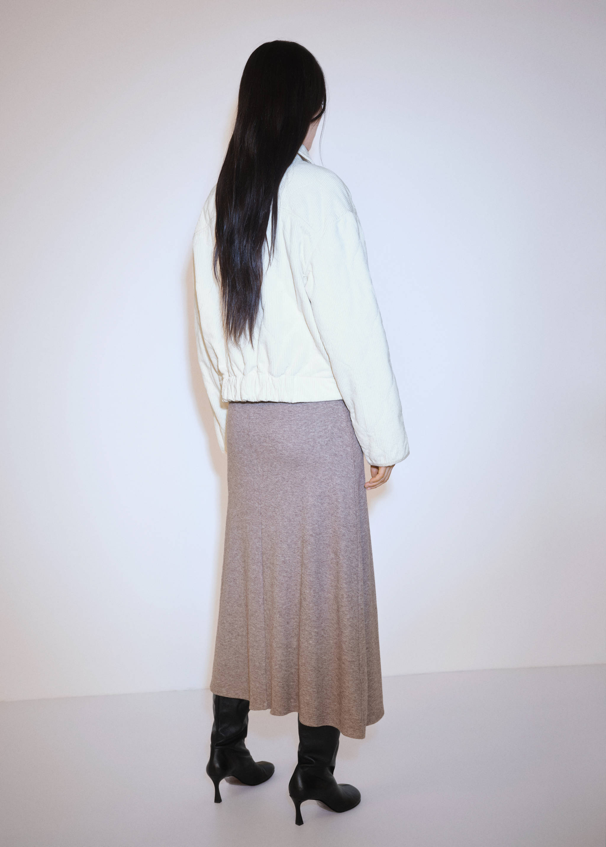 Стеганая куртка из вельвета - Обратная сторона изделия