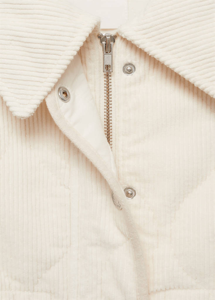 Quilted corduroy jacket — Off White