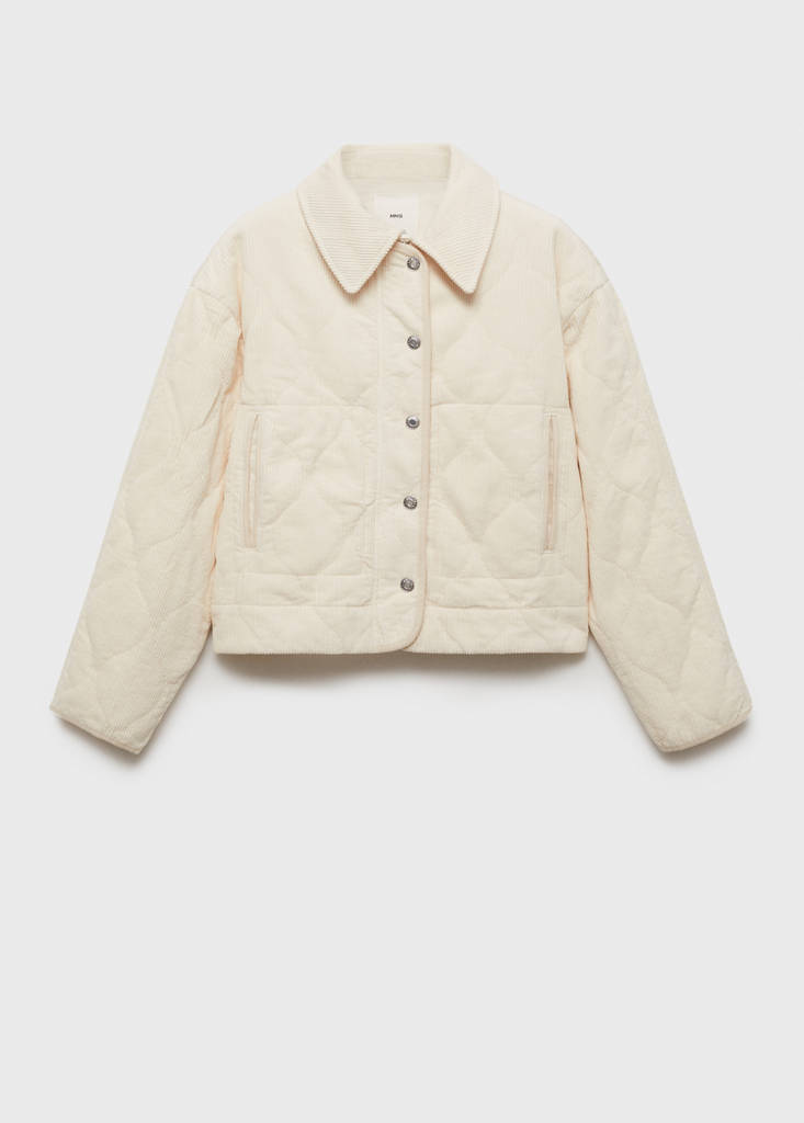 Quilted corduroy jacket — Off White