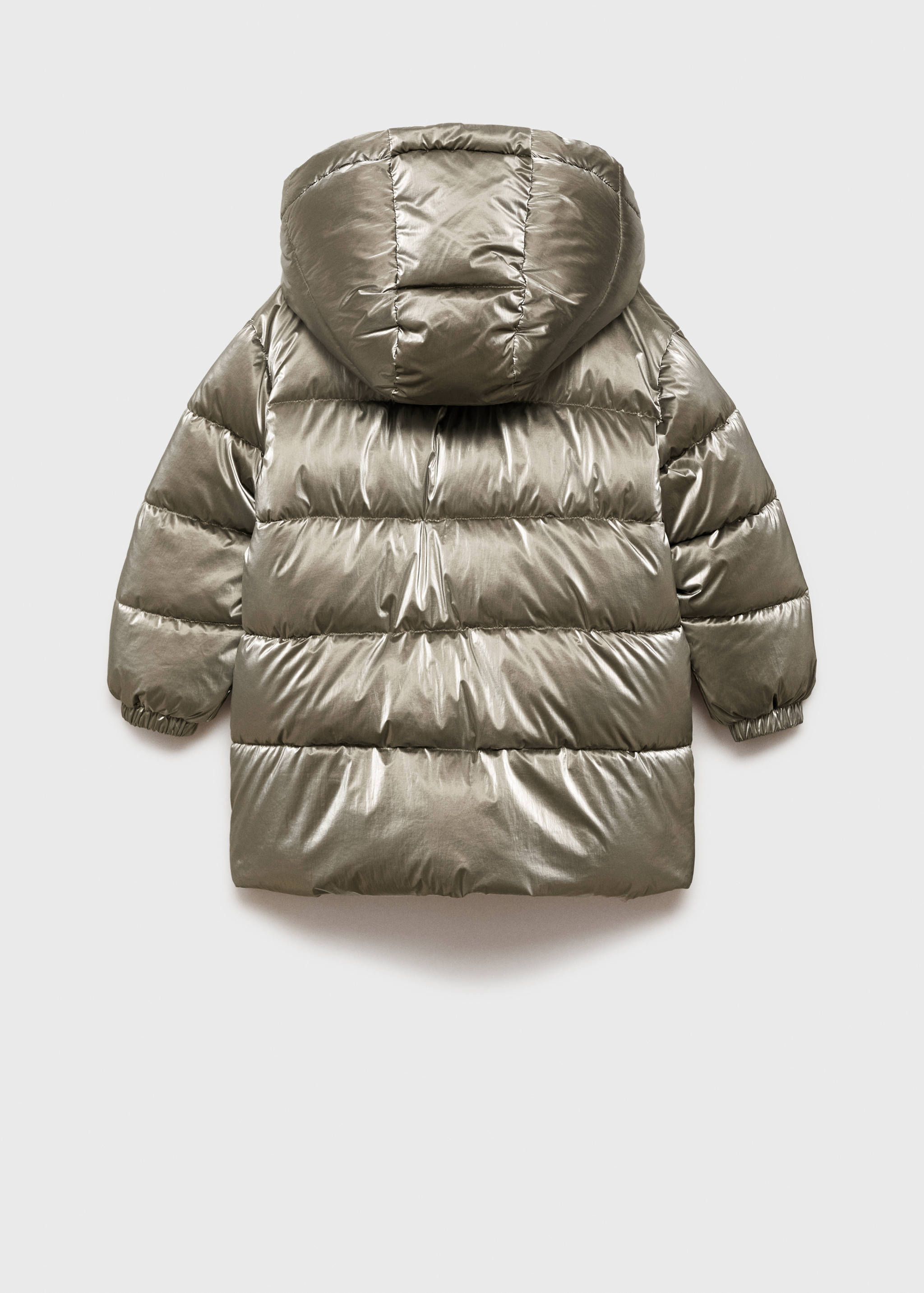Metallic puffer jacket - Reverse of the article