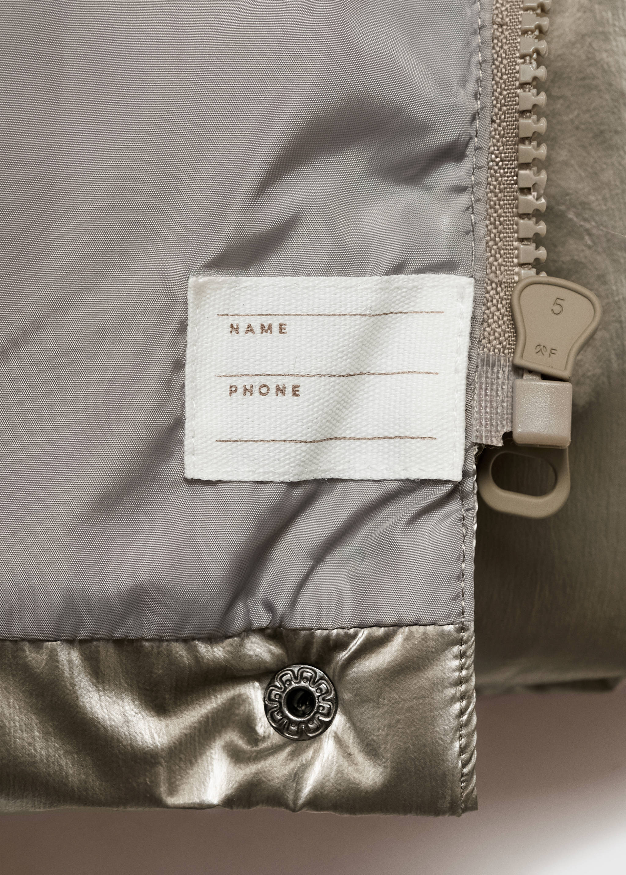 Metallic puffer jacket - Details of the article 8