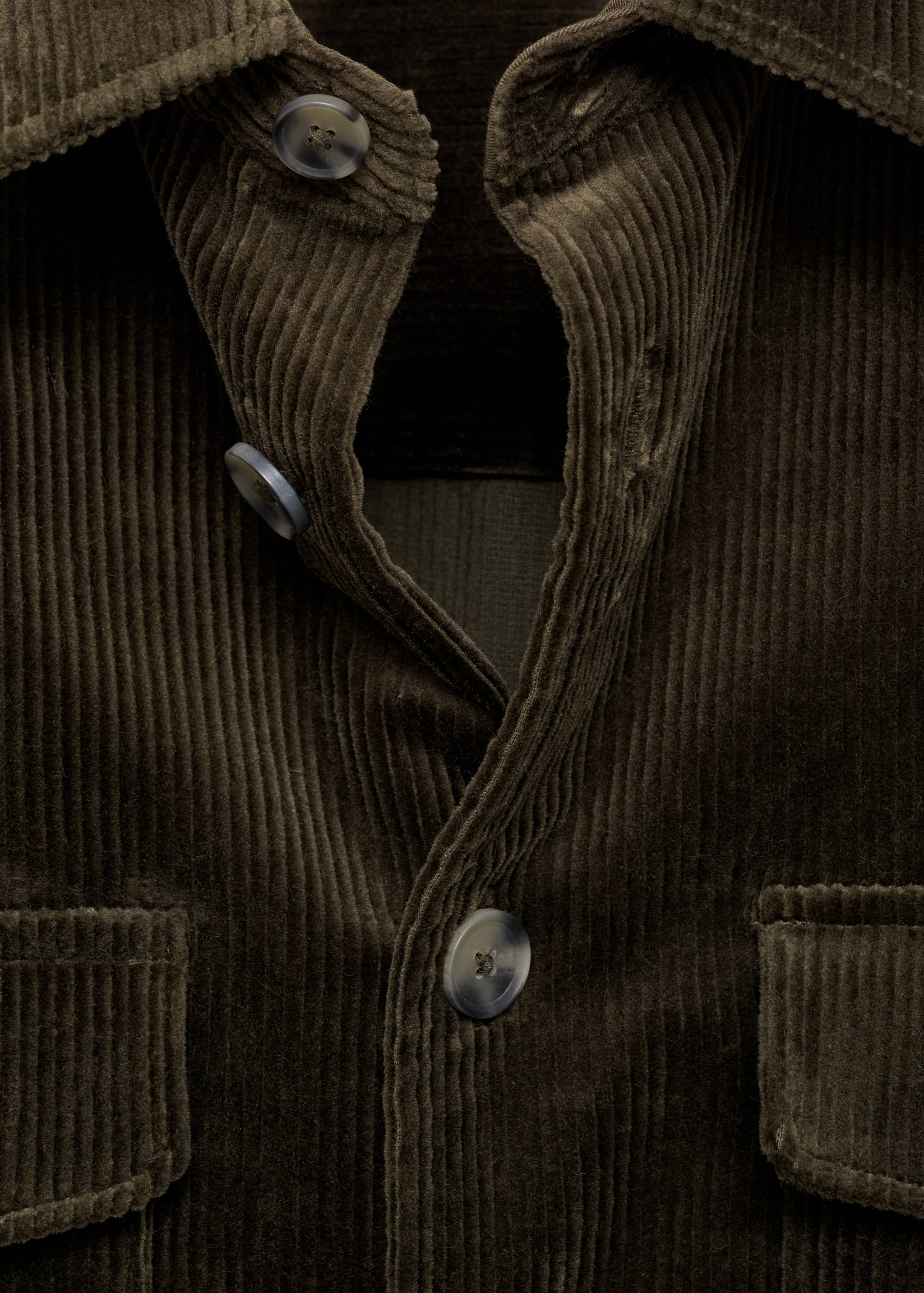 Corduroy overshirt with pockets - Details of the article 8