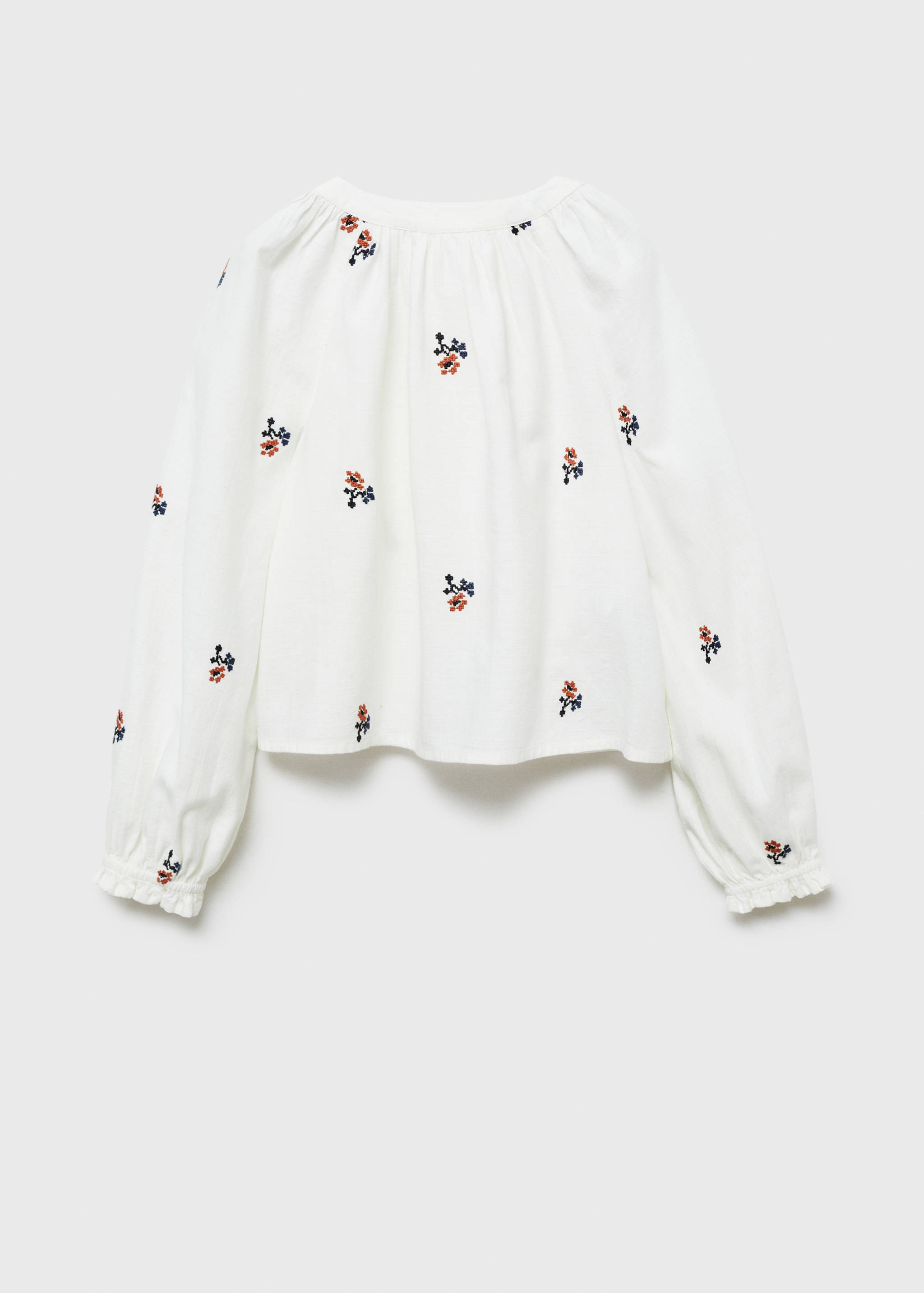 Blusa bordado floral - Reverso del artículo