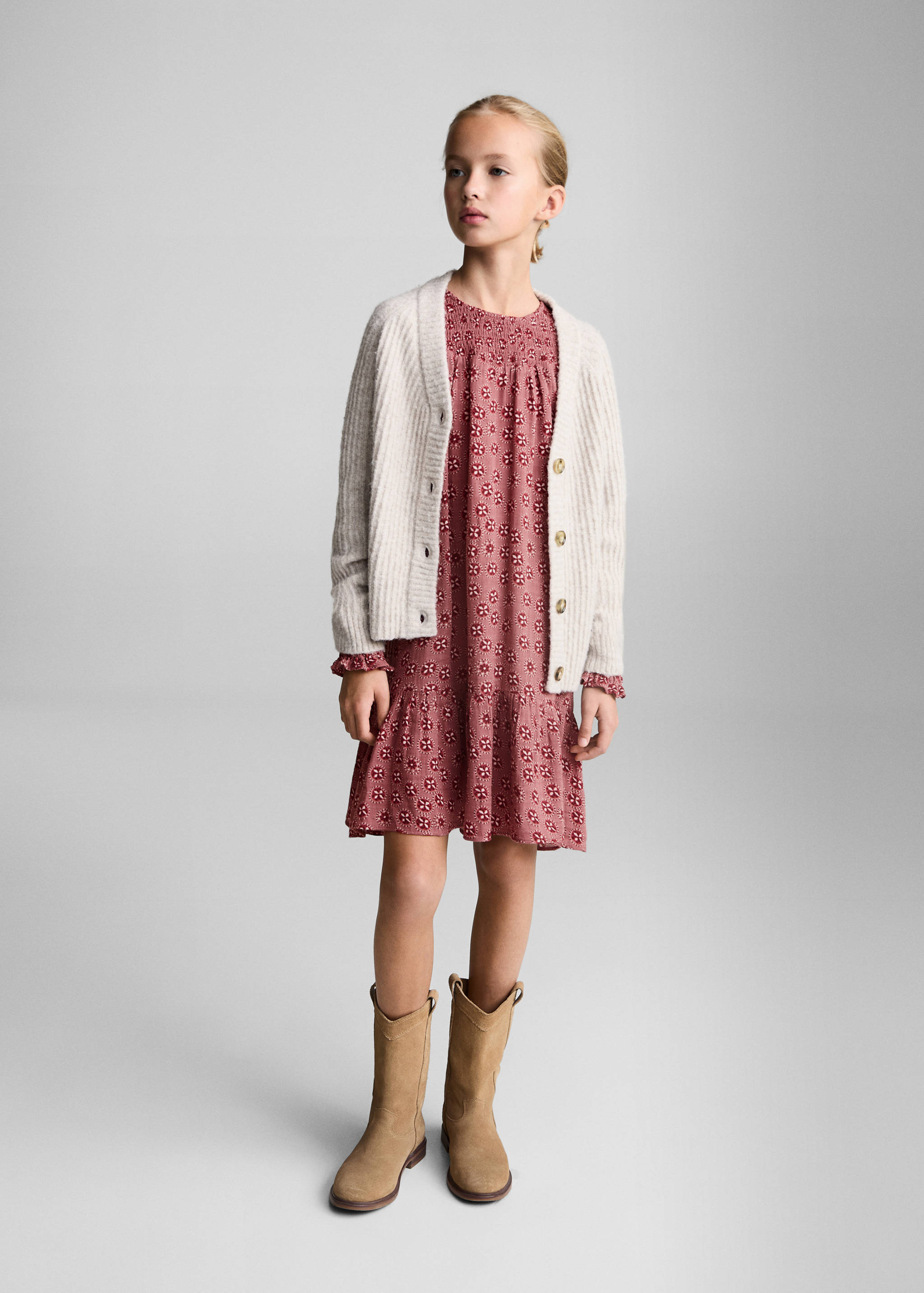 Flowers cotton dress - General plane