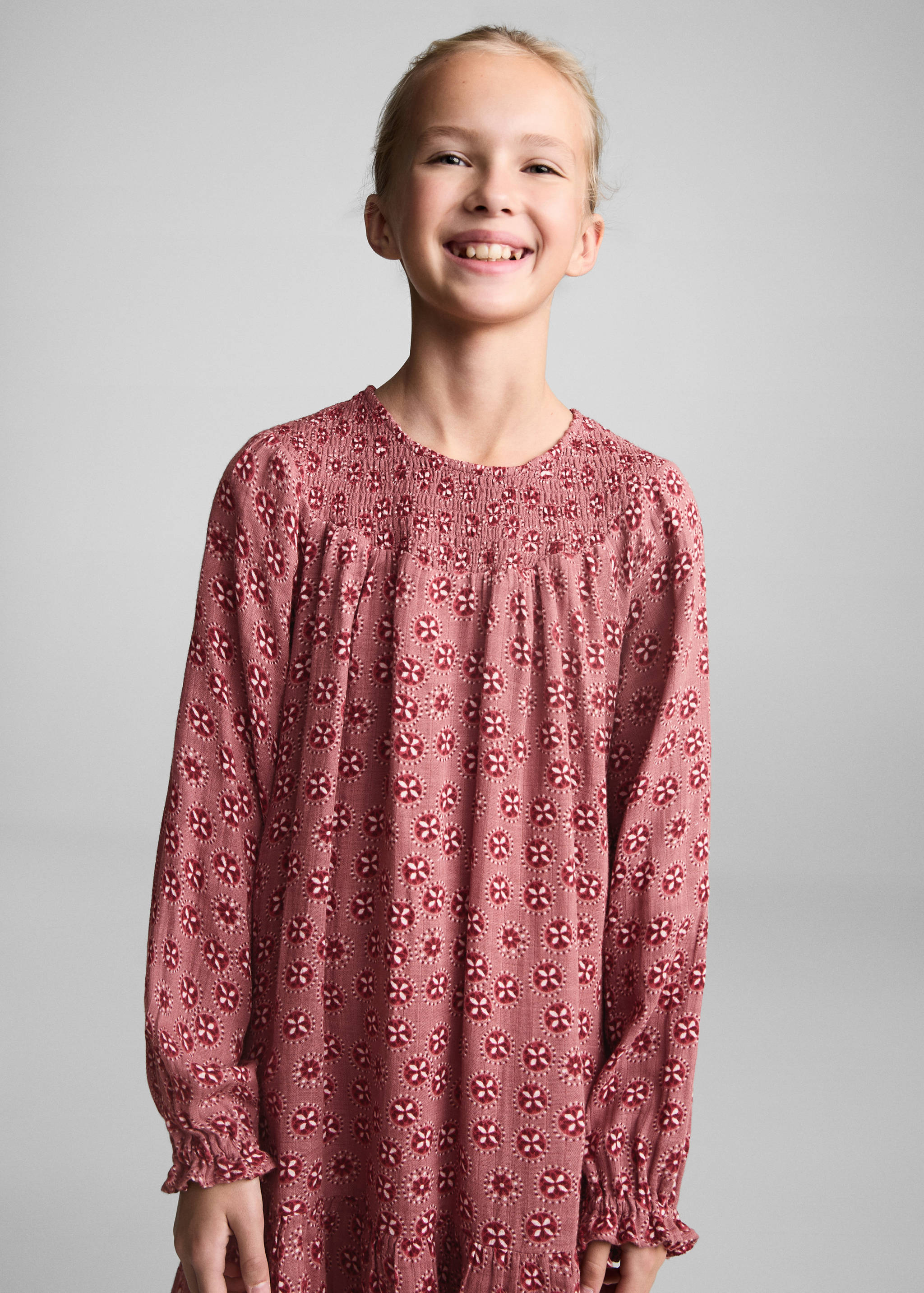 Flowers cotton dress - Medium plane