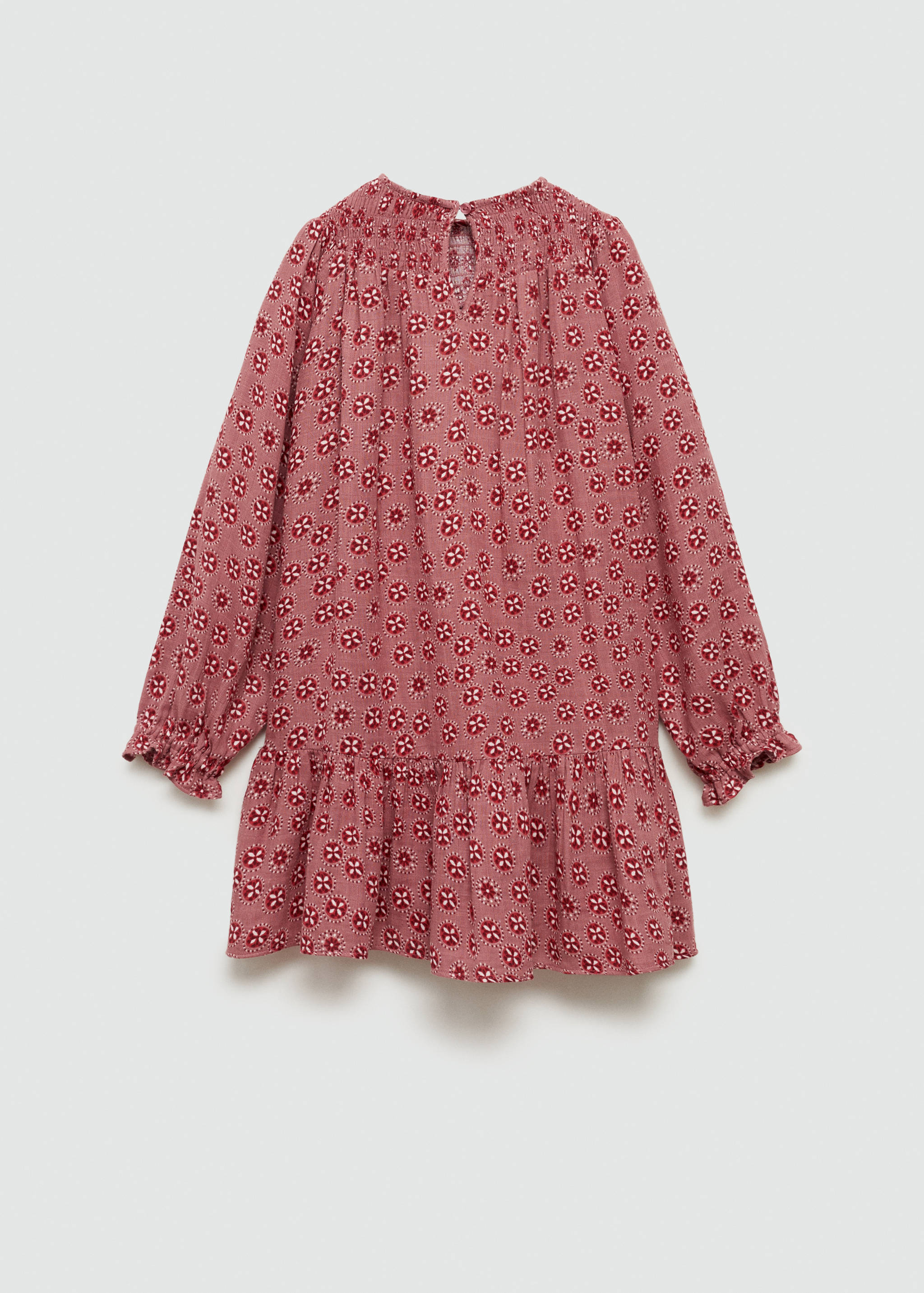 Flowers cotton dress - Reverse of the article