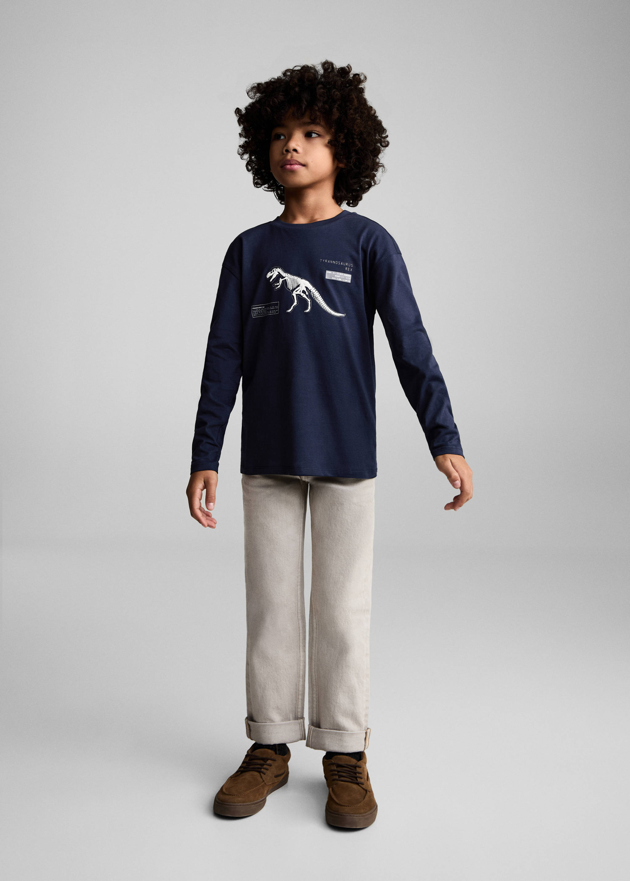 Dinosaur print hoodie - General plane