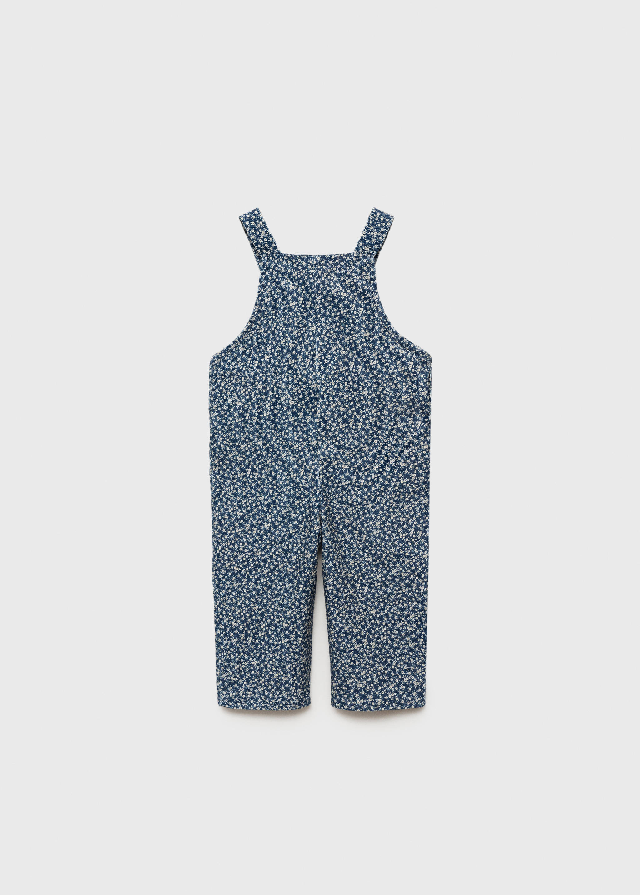 سروال داخلي من قماش مخملي بطبعات زهور - الجهة الخلفية للمنتج