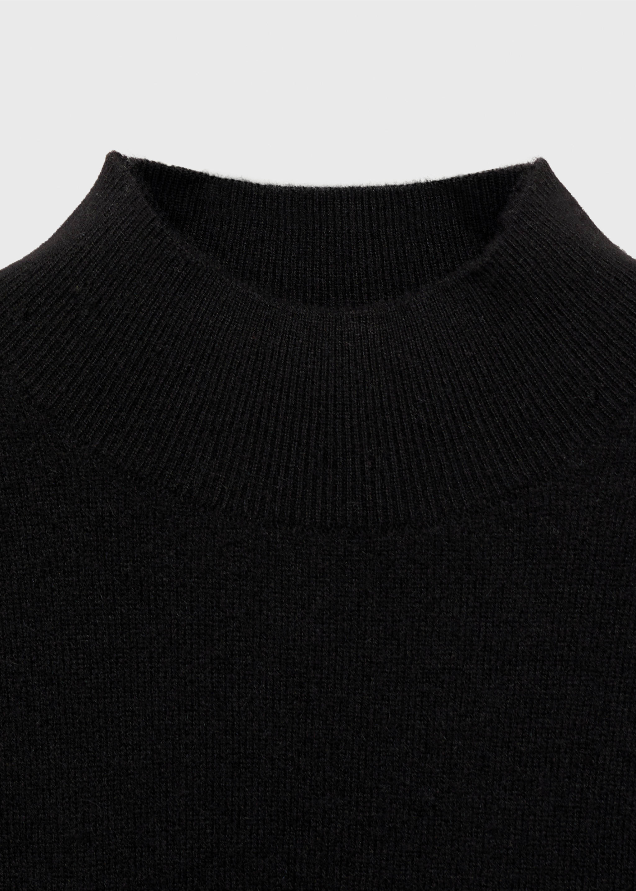 Pull-over 100 % cachemire col montant - Détail de l'article 8, Noir. Ref: 77078263-00.