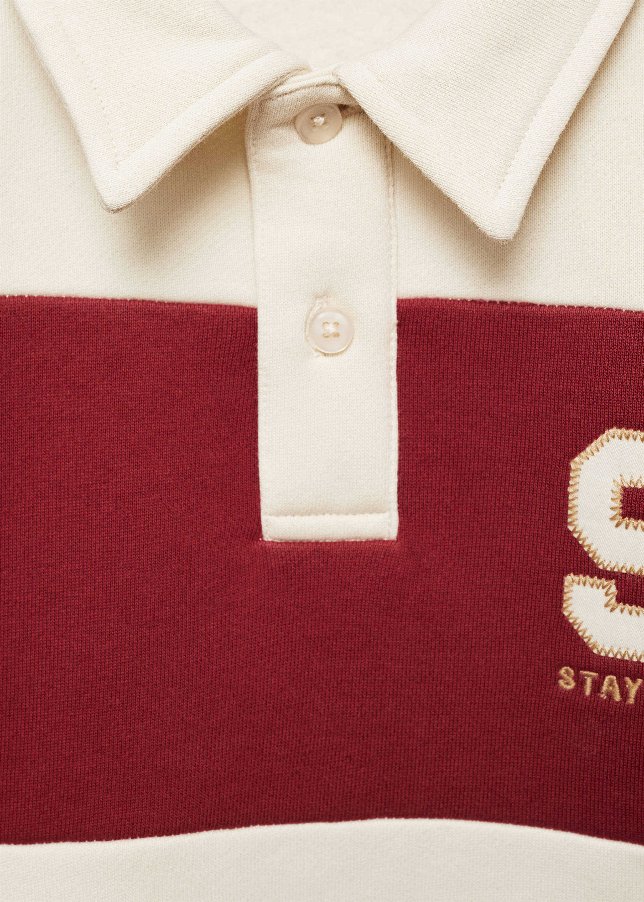 Striped polo sweatshirt - Details of the article 8