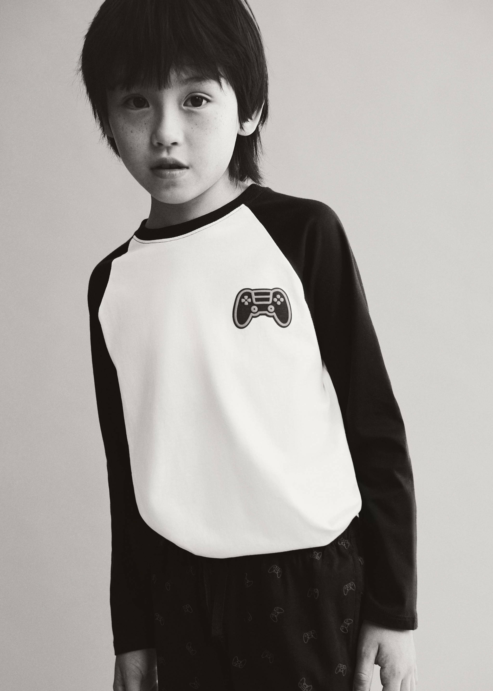 بيجاما قطنية طويلة مطبوعة - تفاصيل المنتج 5