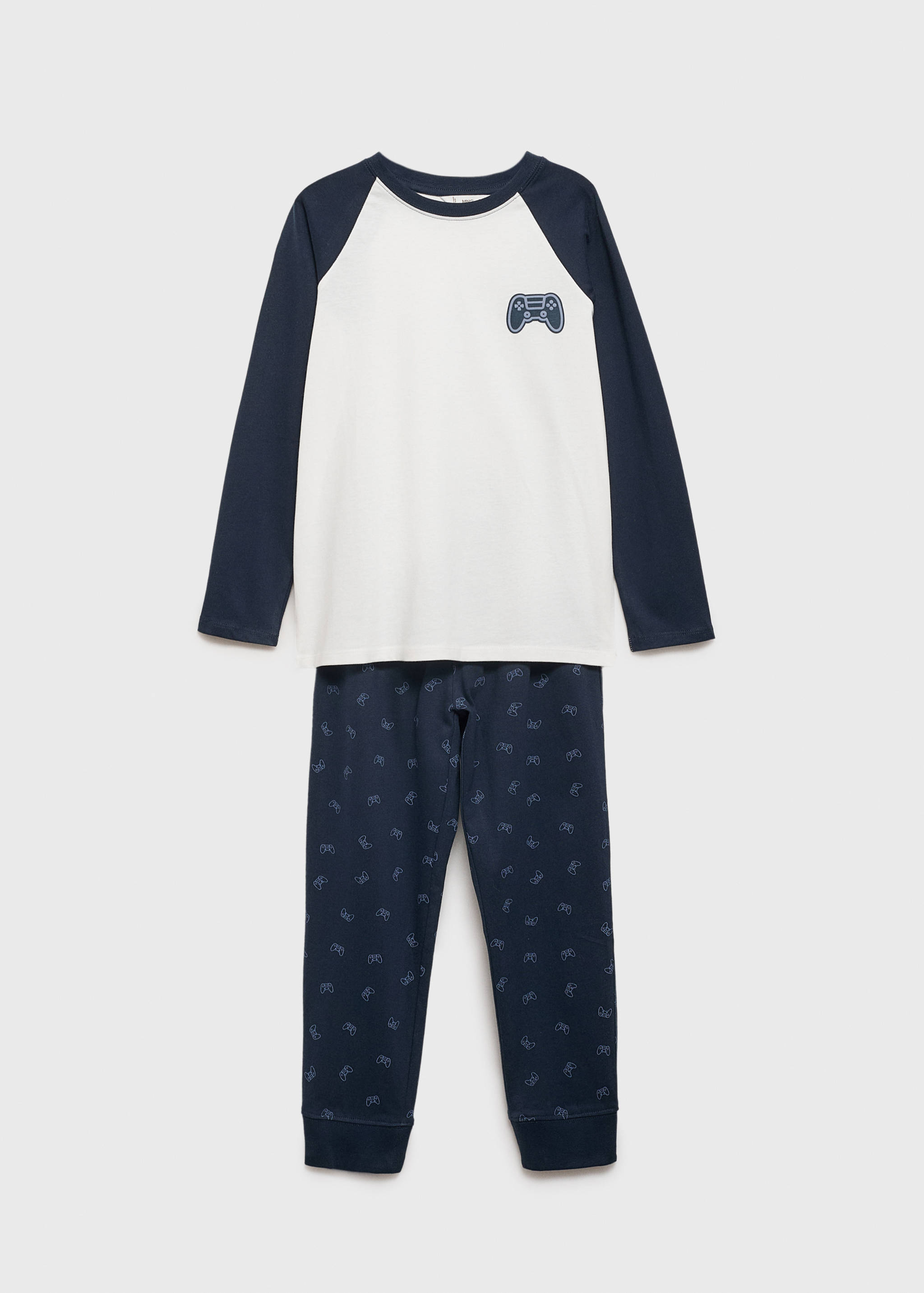 Cotton printed long pyjamas - Article without model