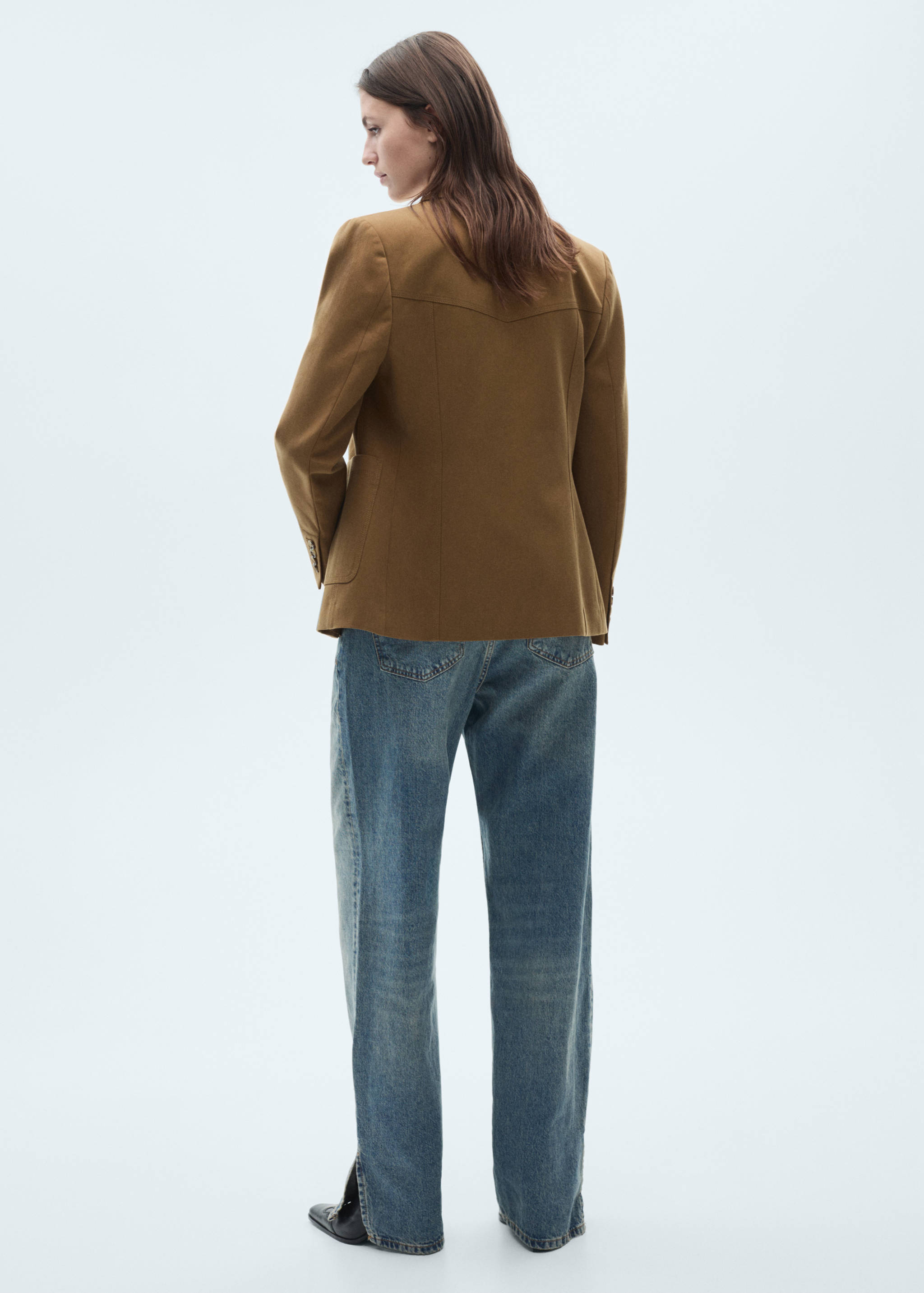 Blazer lyocell bolsillos - Reverso del artículo