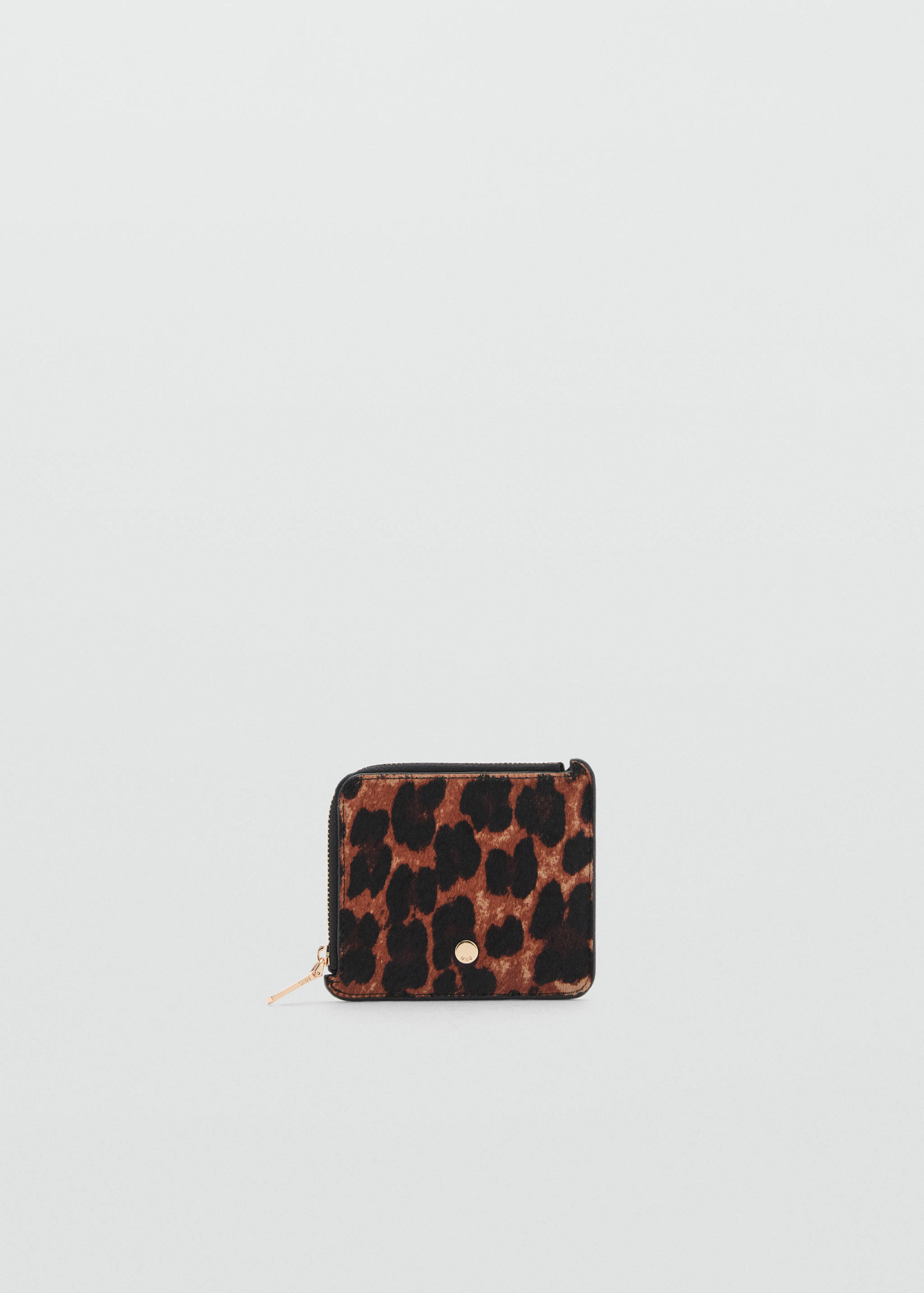 Leopard-print fur leather purse - Article without model
