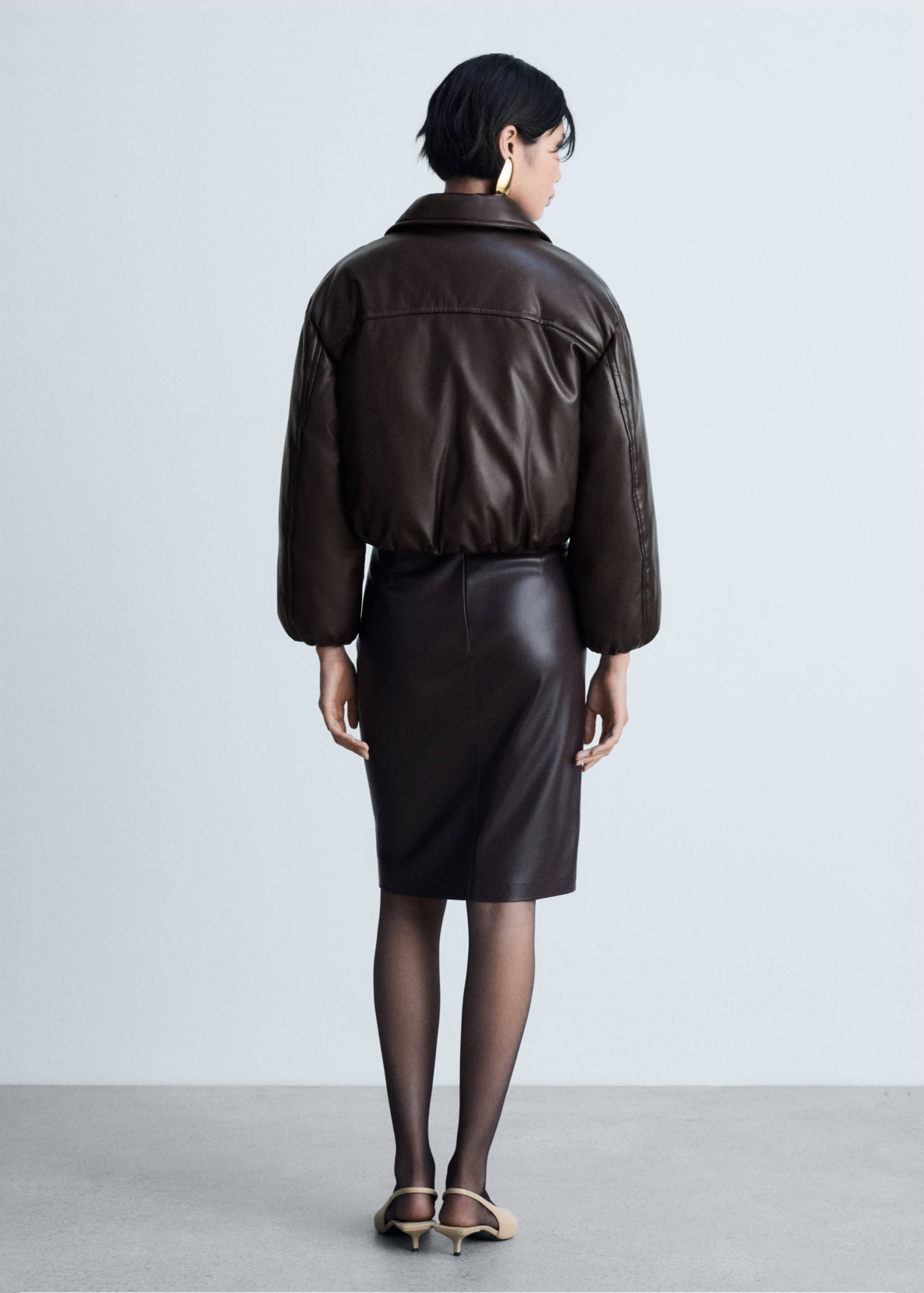 Quilted bomber jacket - Reverse of the article