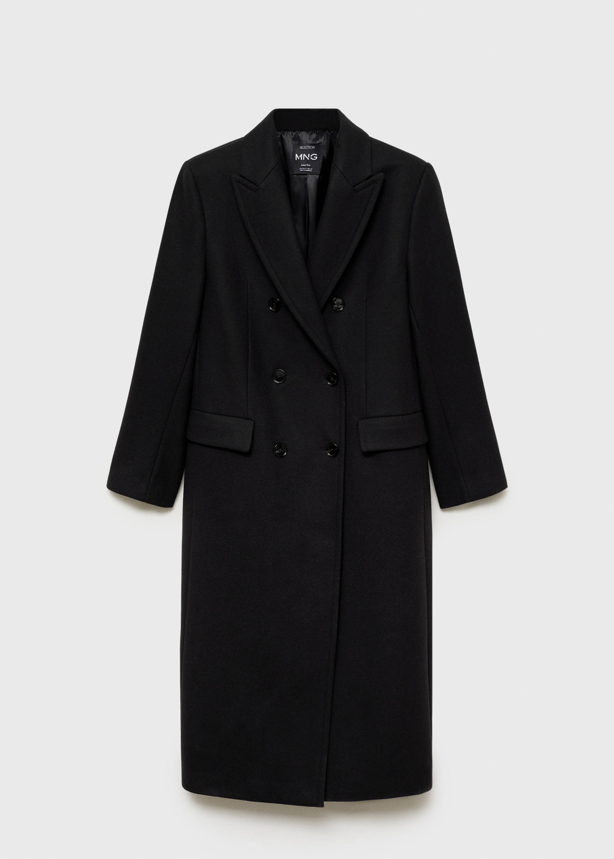 Double-breasted wool coat - Article without model
