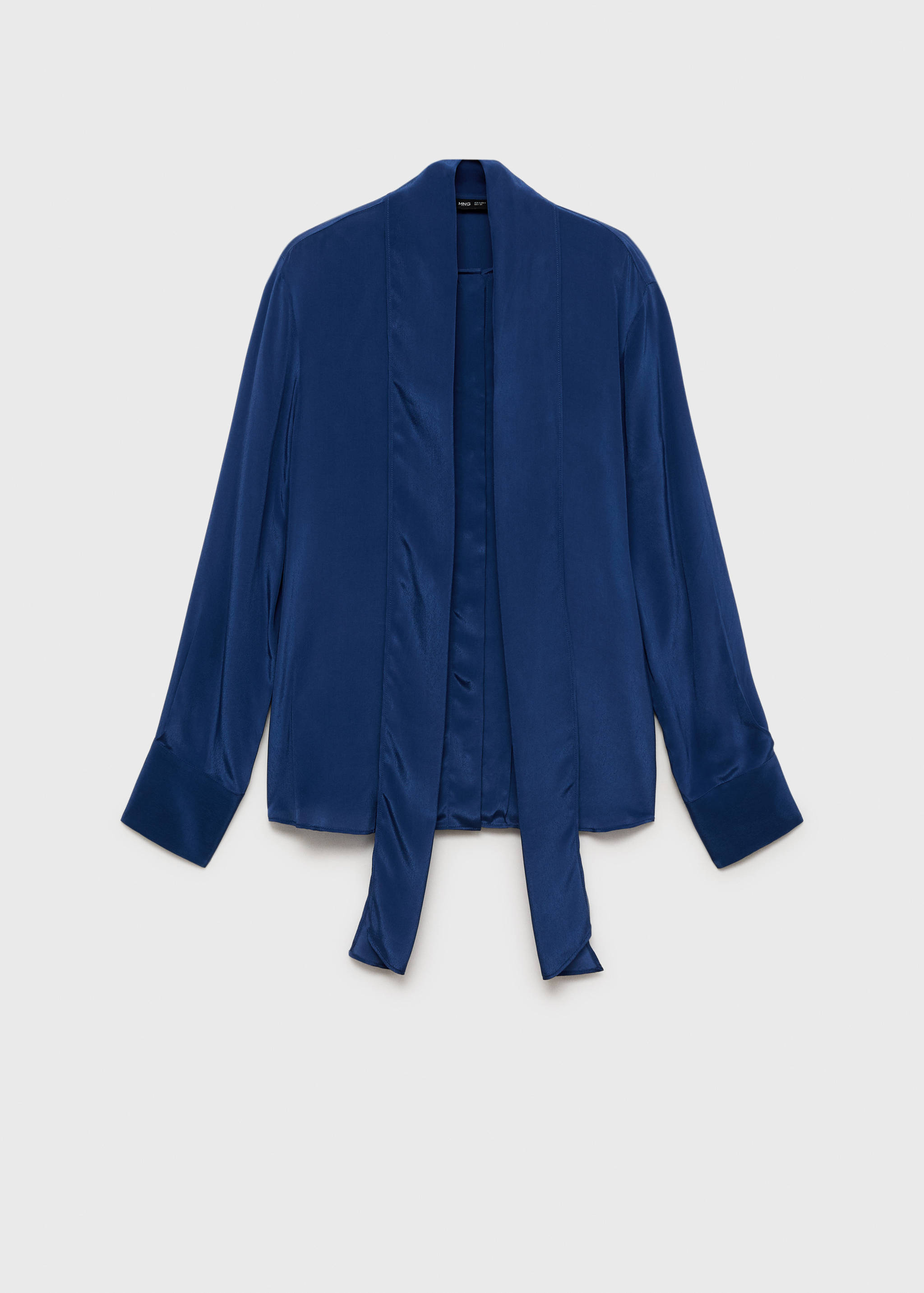 Satin shirt with bow - Article without model