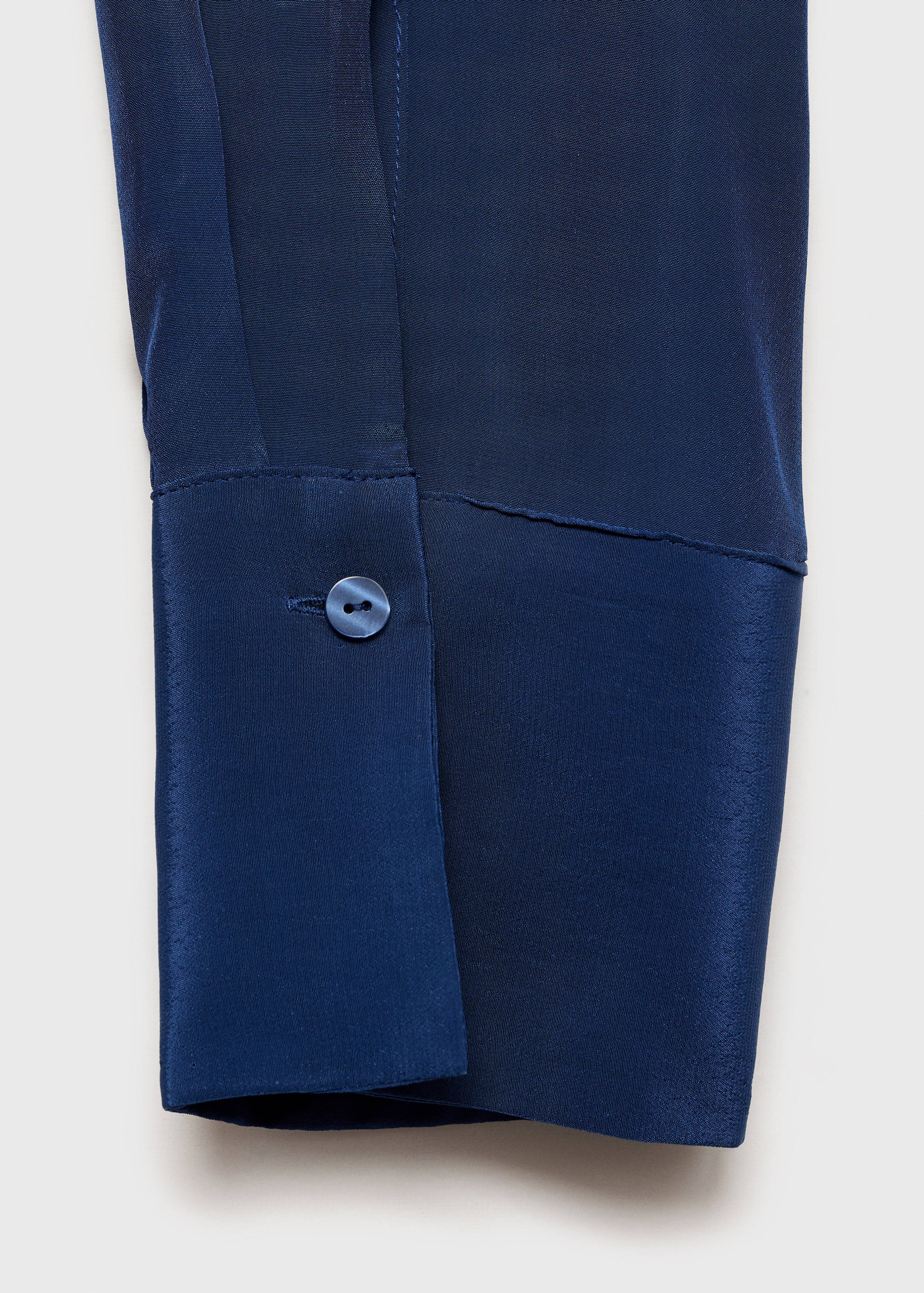 Satin shirt with bow - Details of the article 0