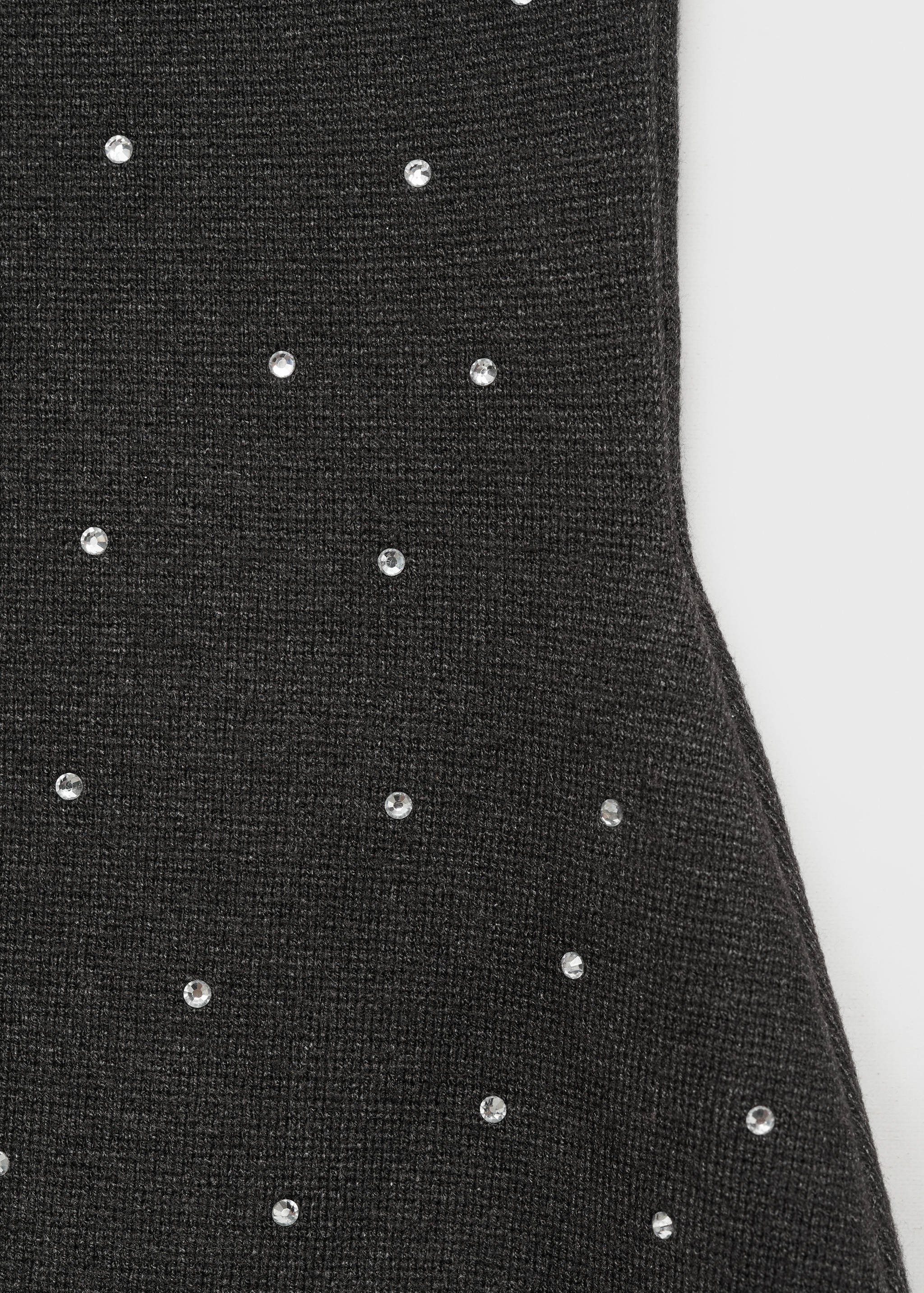 Knitted dress with rhinestone detail - Details of the article 8