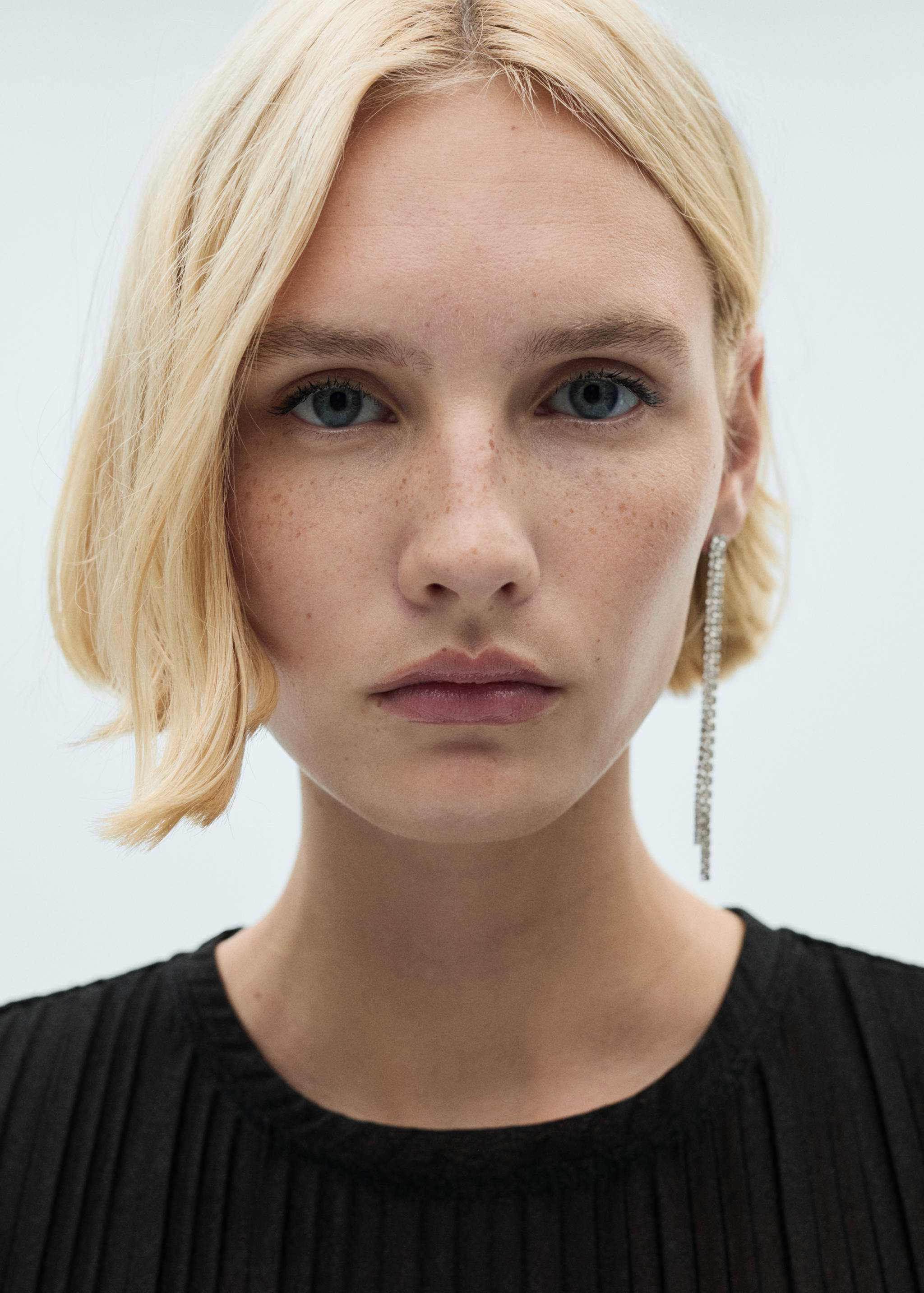 Lurex pleated dress - Details of the article 1