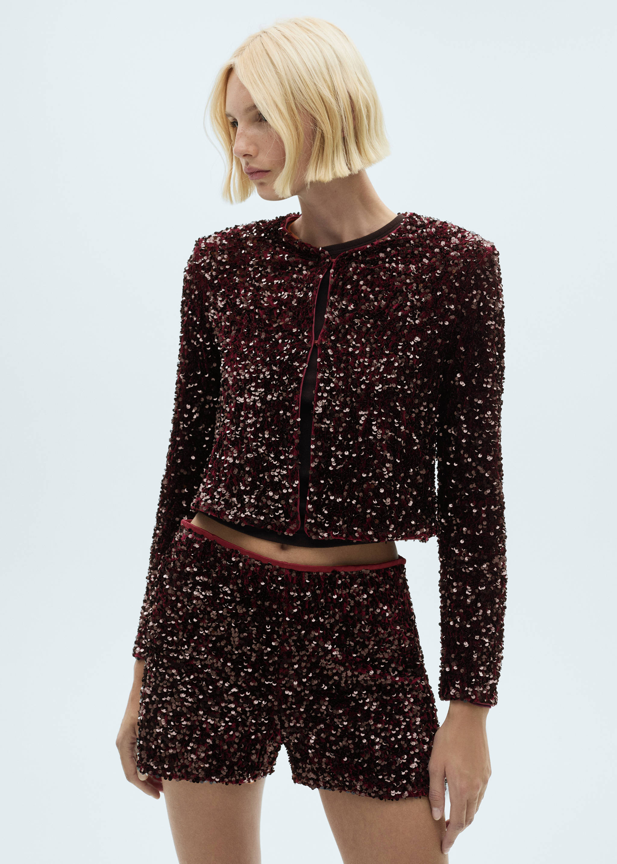 Sequin shorts - Medium plane