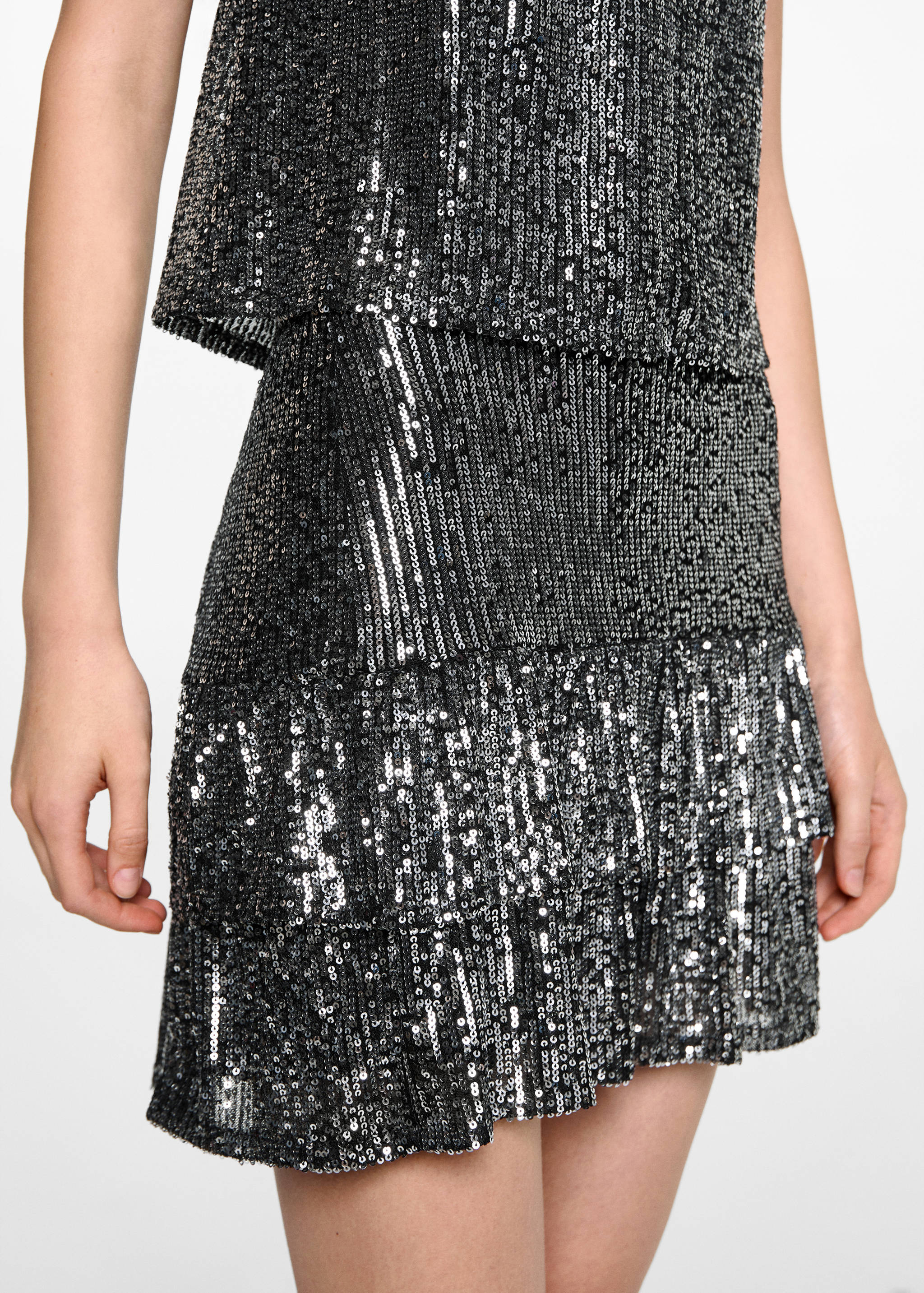 Sequin ruffle skirt - Medium plane