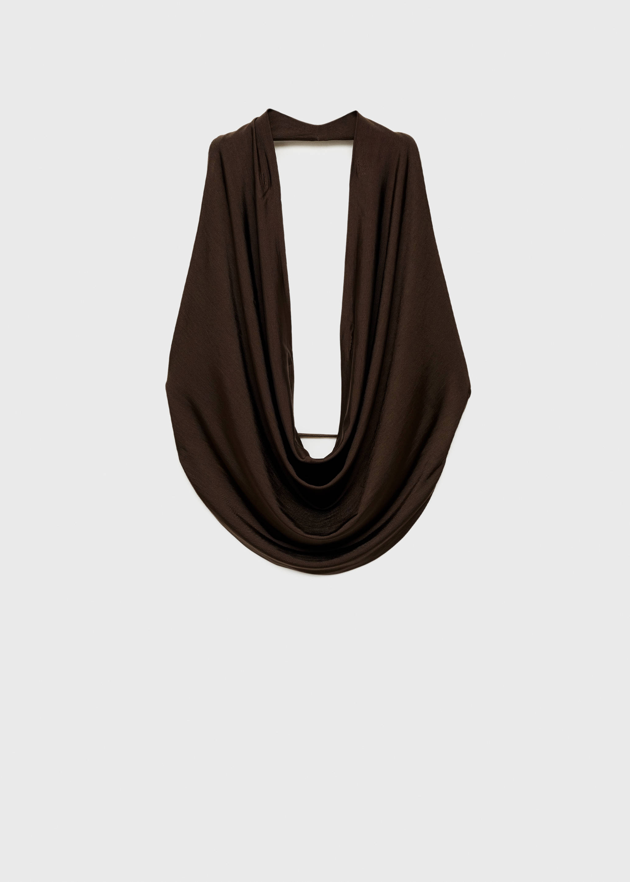 Draped neckline top with open back - Article without model