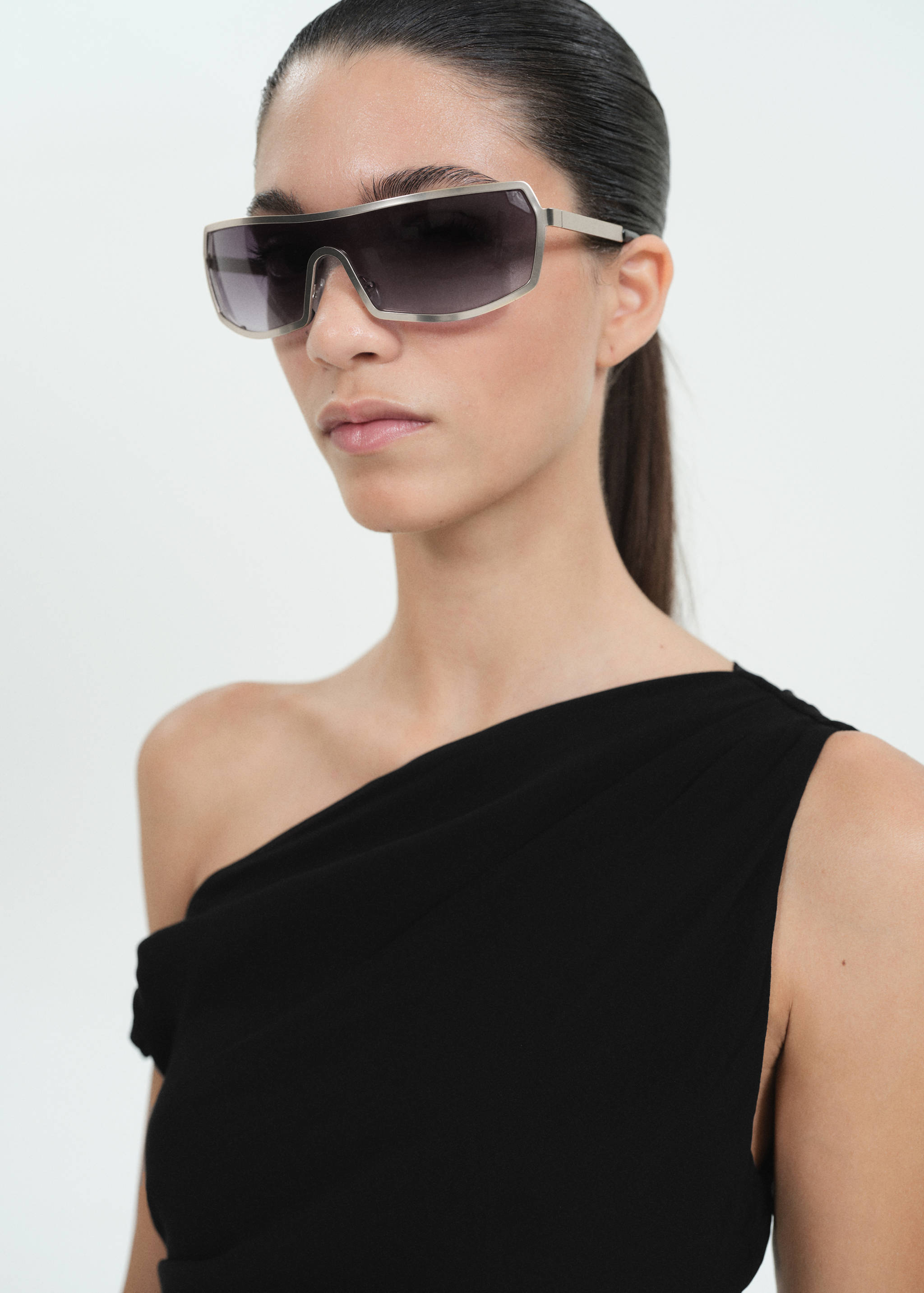 Vestido asimétrico fruncido - Detalle del artículo 1