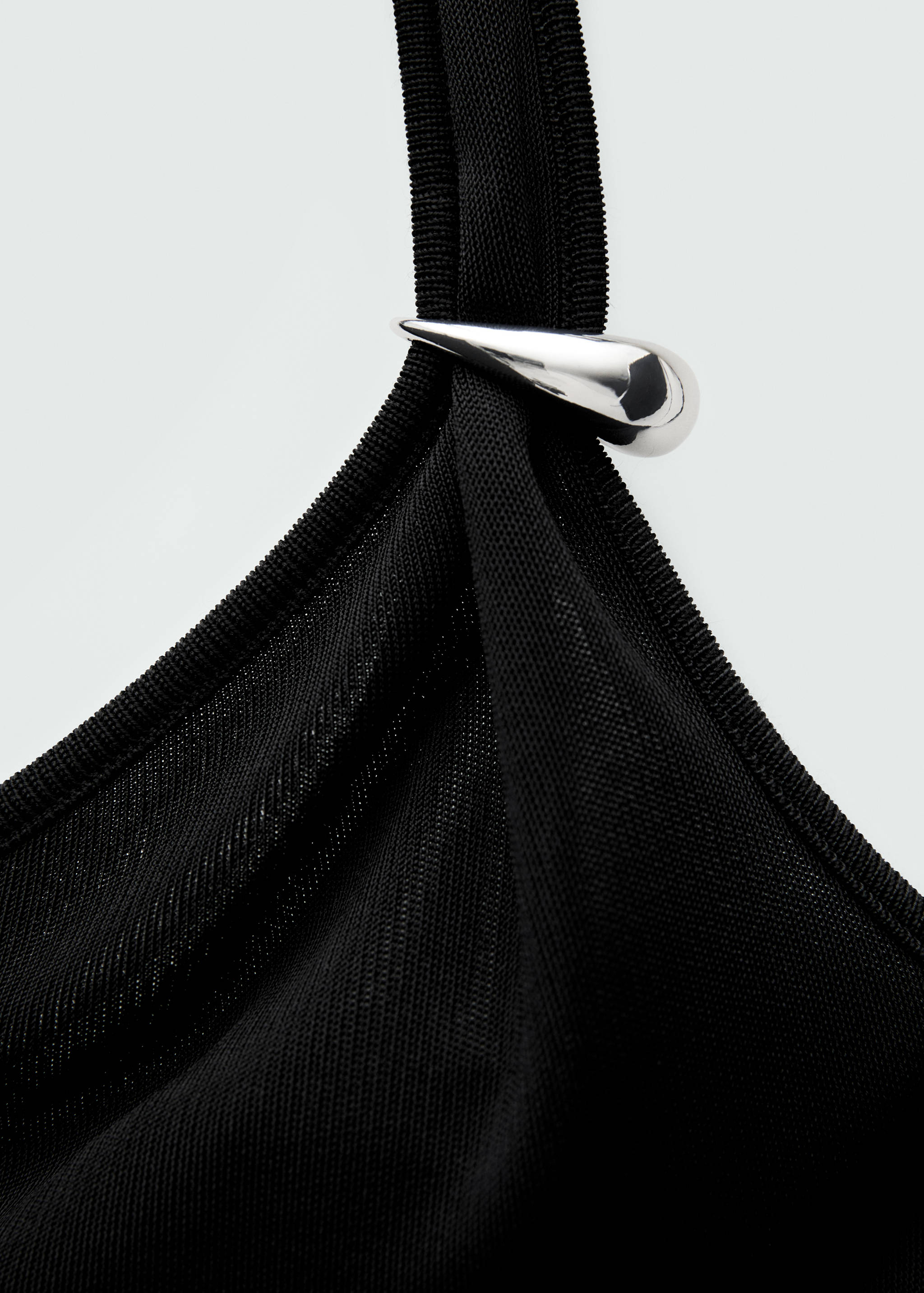 Open-back asymmetrical knitted dress - Details of the article 8