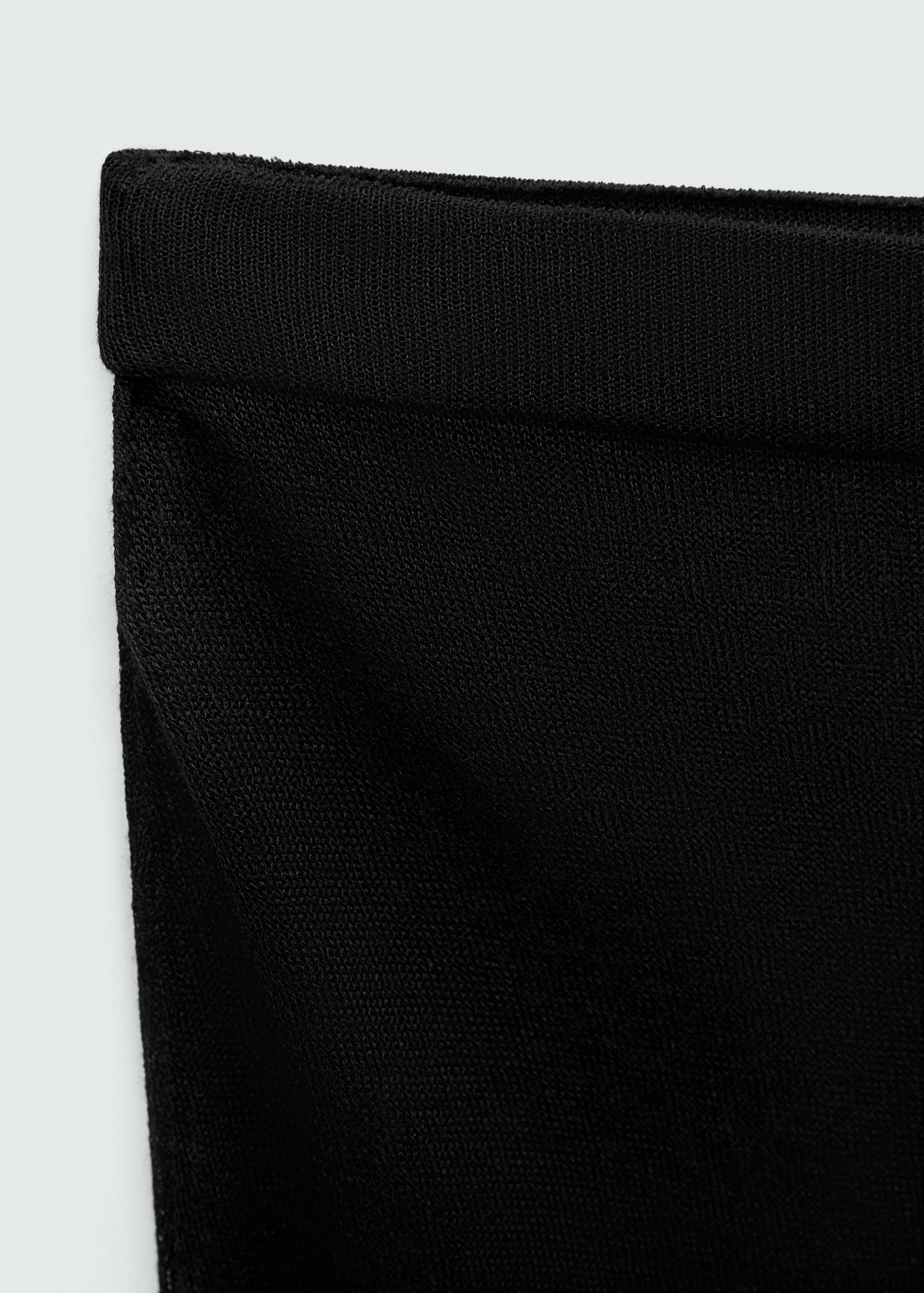 Semi-transparent knitted skirt - Details of the article 8