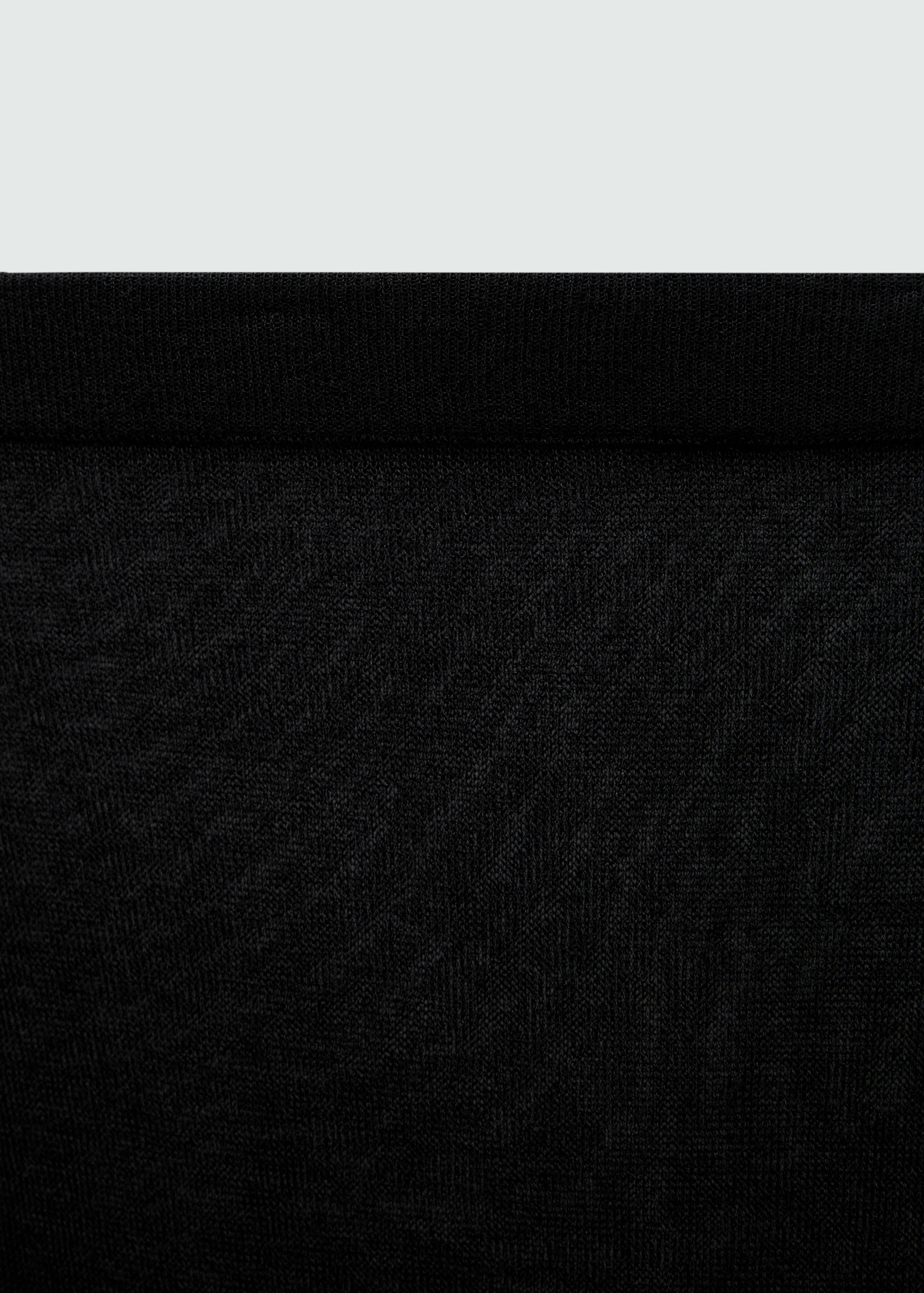 Semi-transparent knitted skirt - Details of the article 0