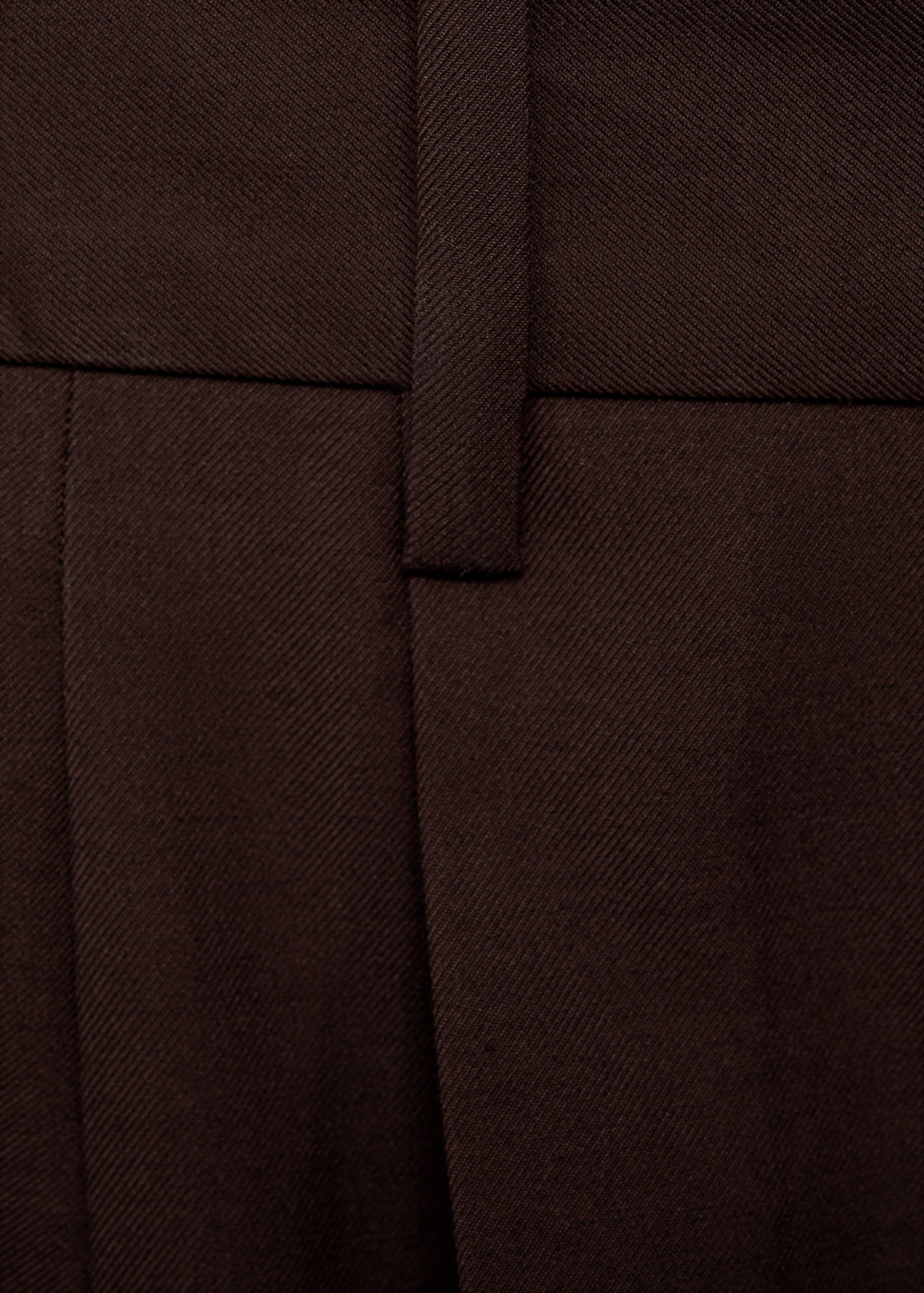 Regular-fit pleated trousers - Details of the article 0