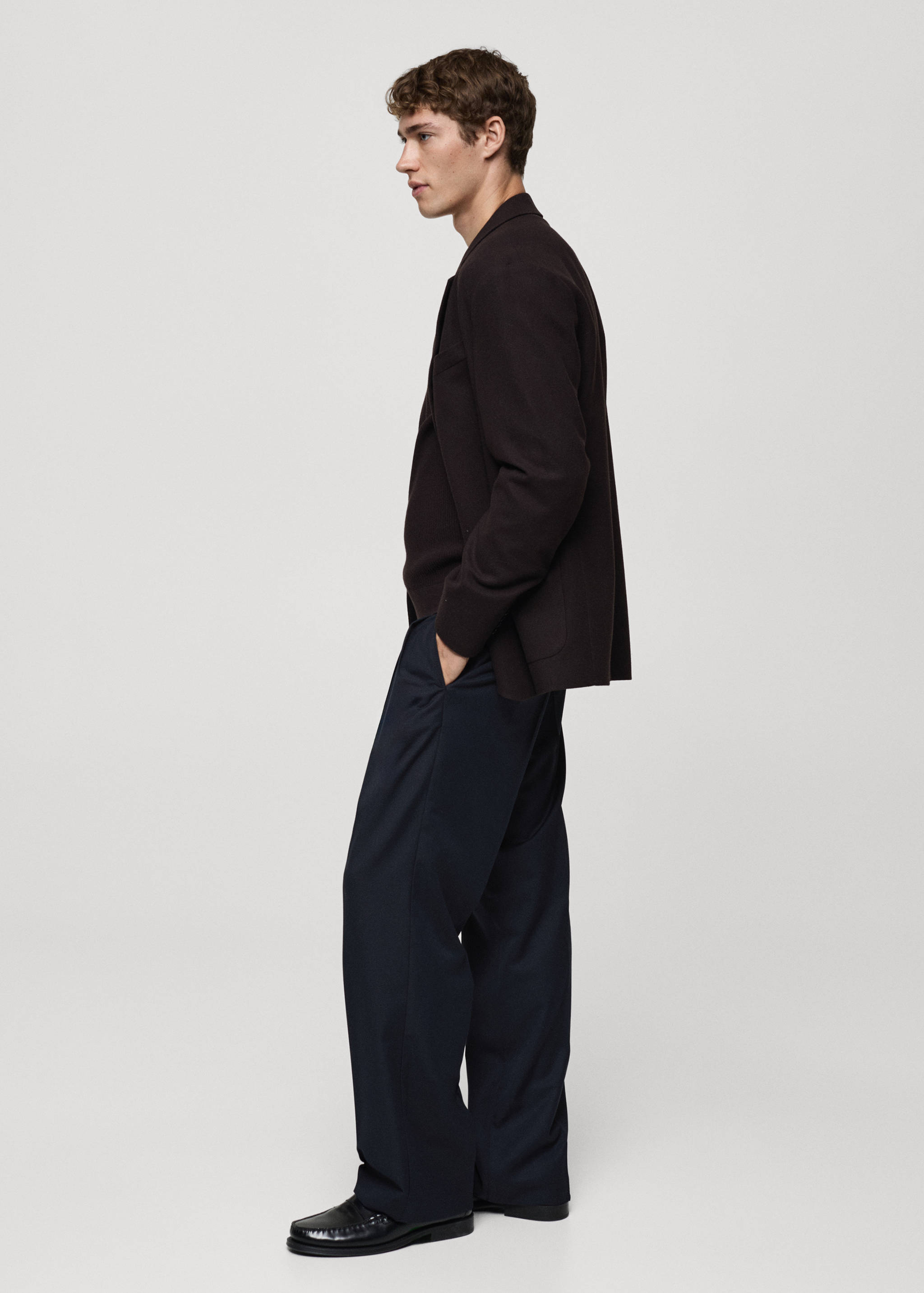 Regular-fit pleated trousers - Details of the article 2