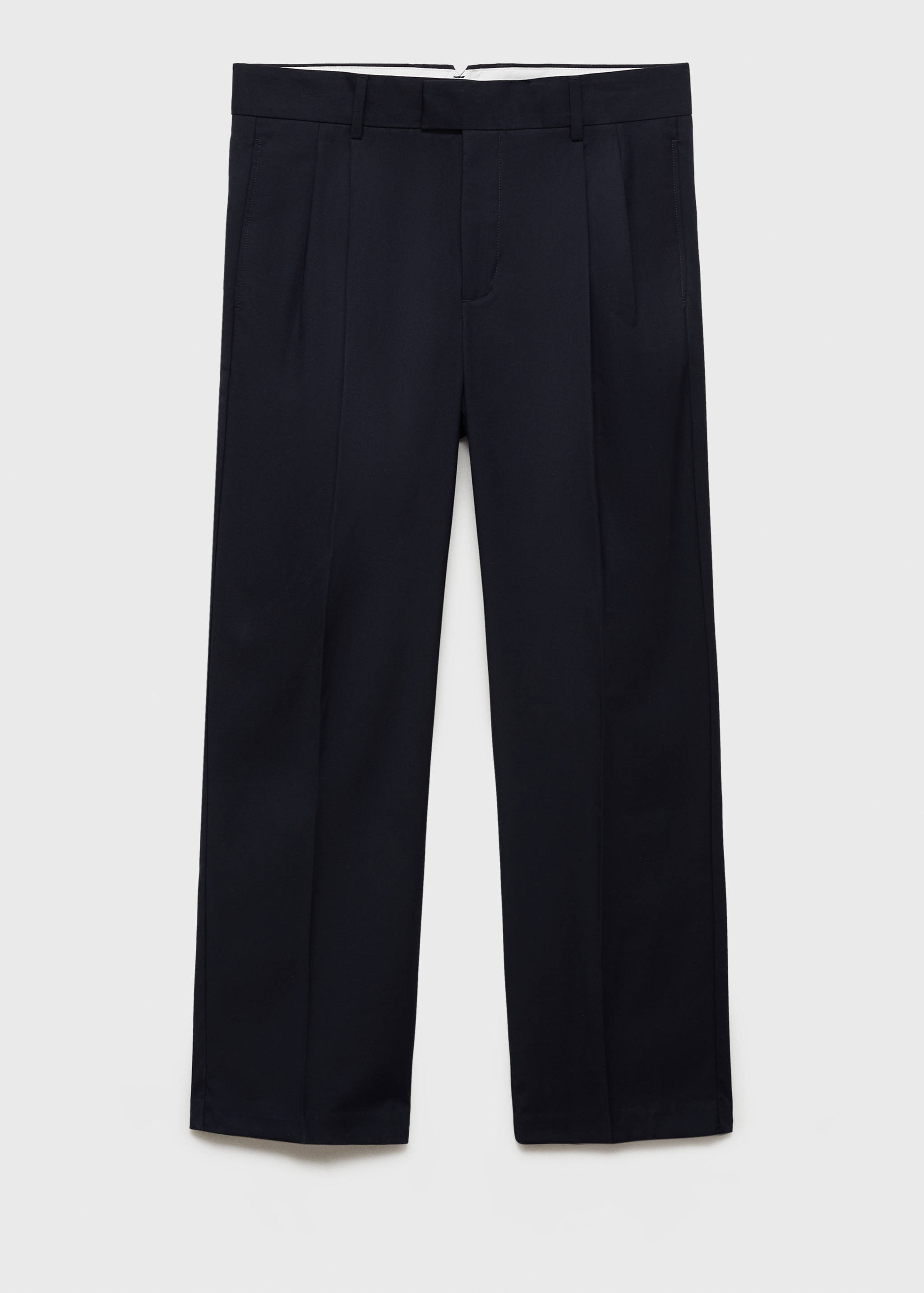 Regular-fit pleated trousers - Article without model