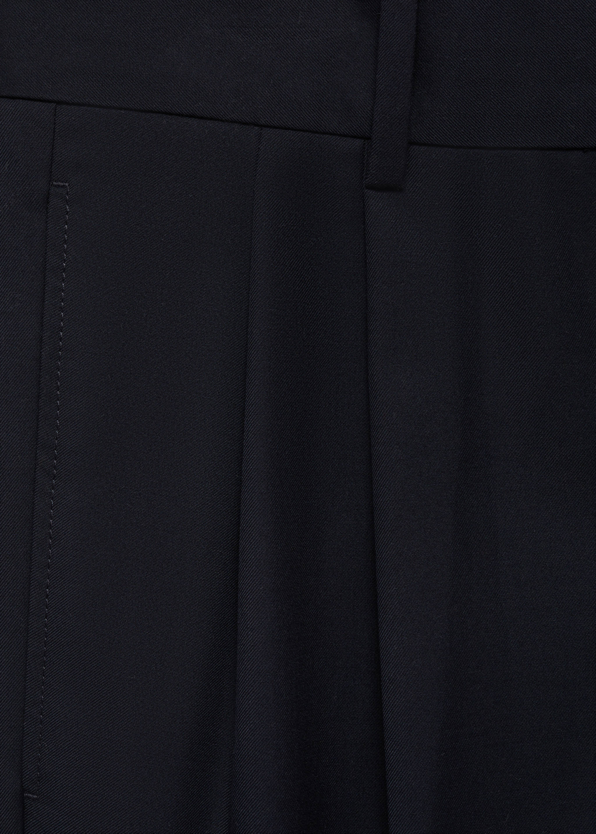 Regular-fit pleated trousers - Details of the article 0