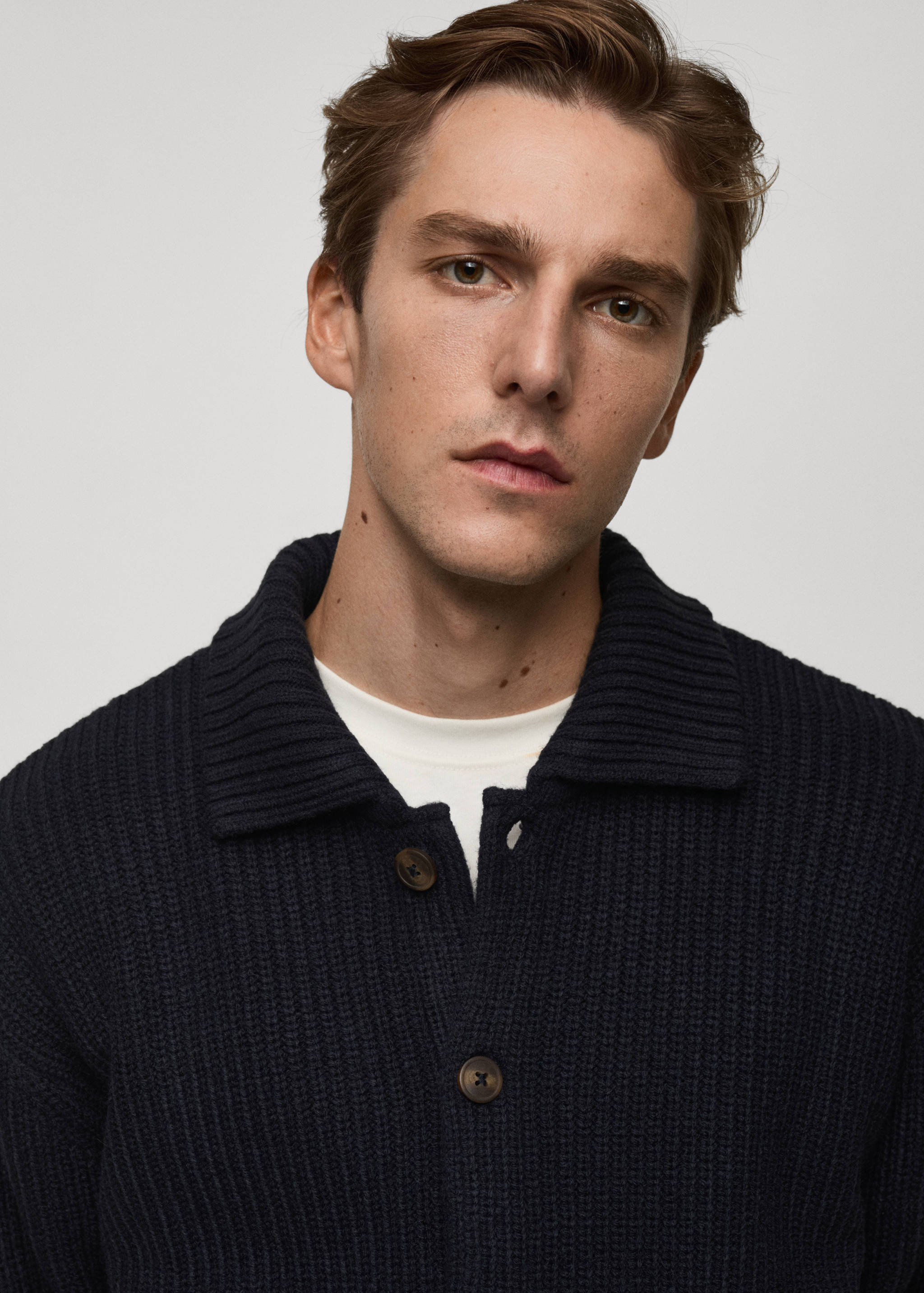 Cárdigan canalé relaxed fit - Detalle del artículo 1